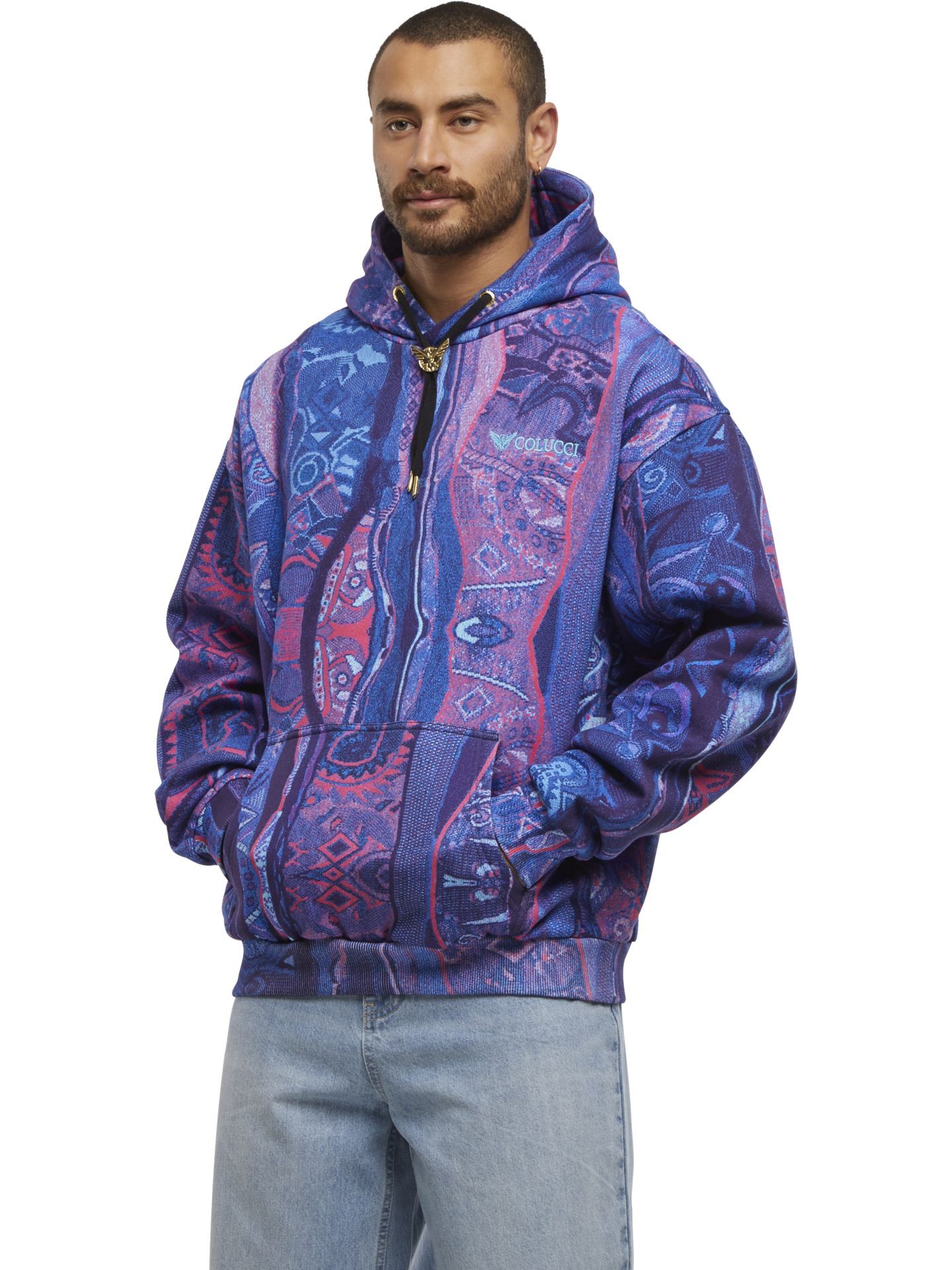 Allover print hoodie