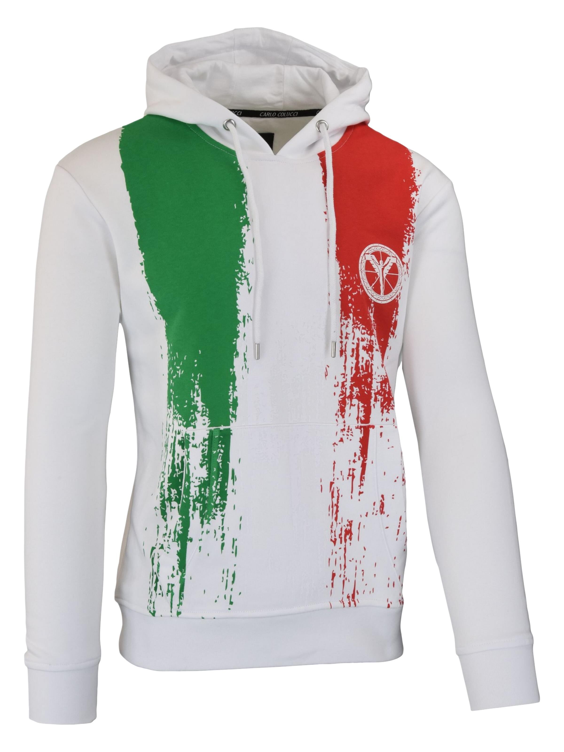 Sweathoodie with striking print