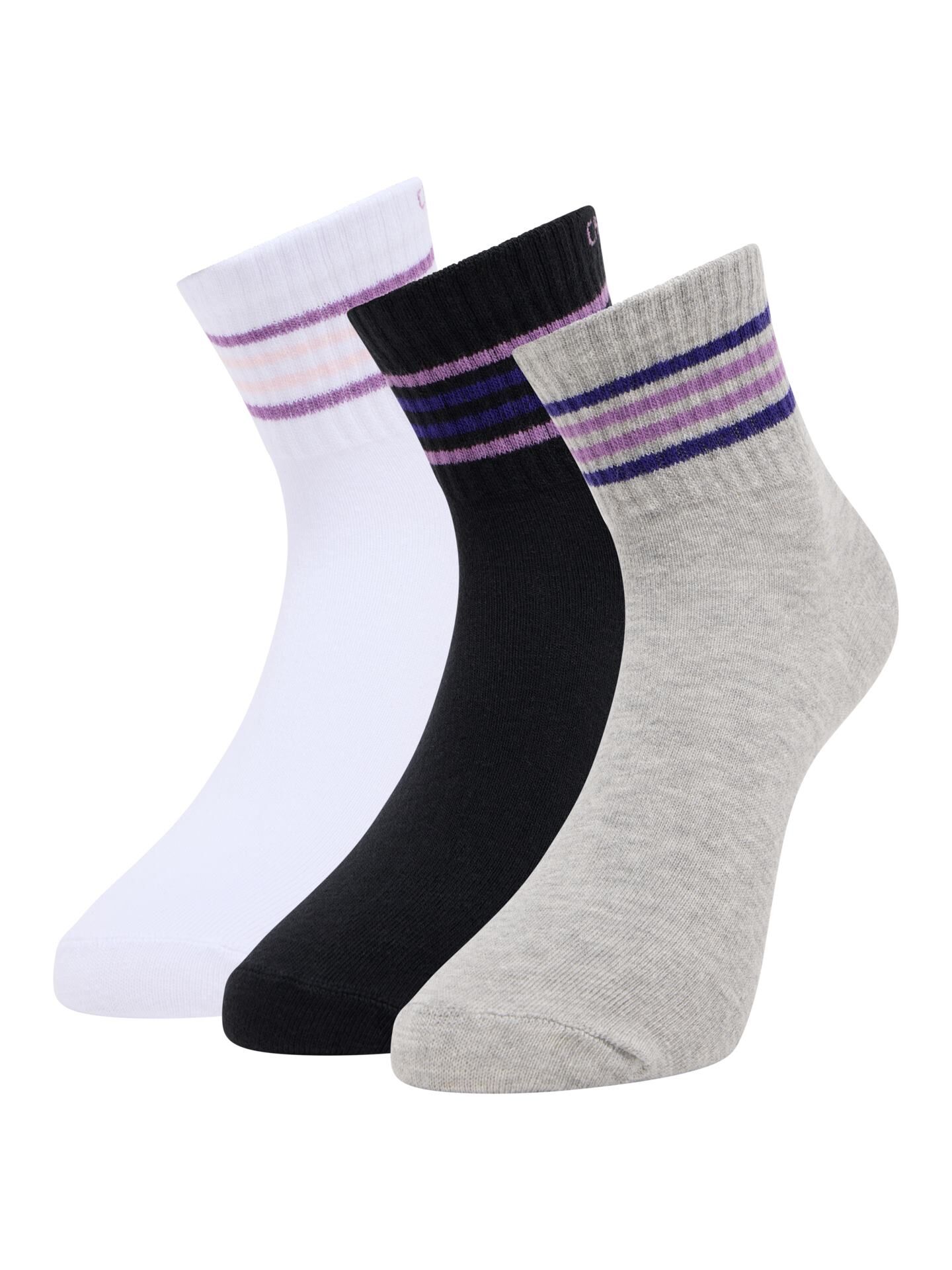 Quartersocken, 3er Pack