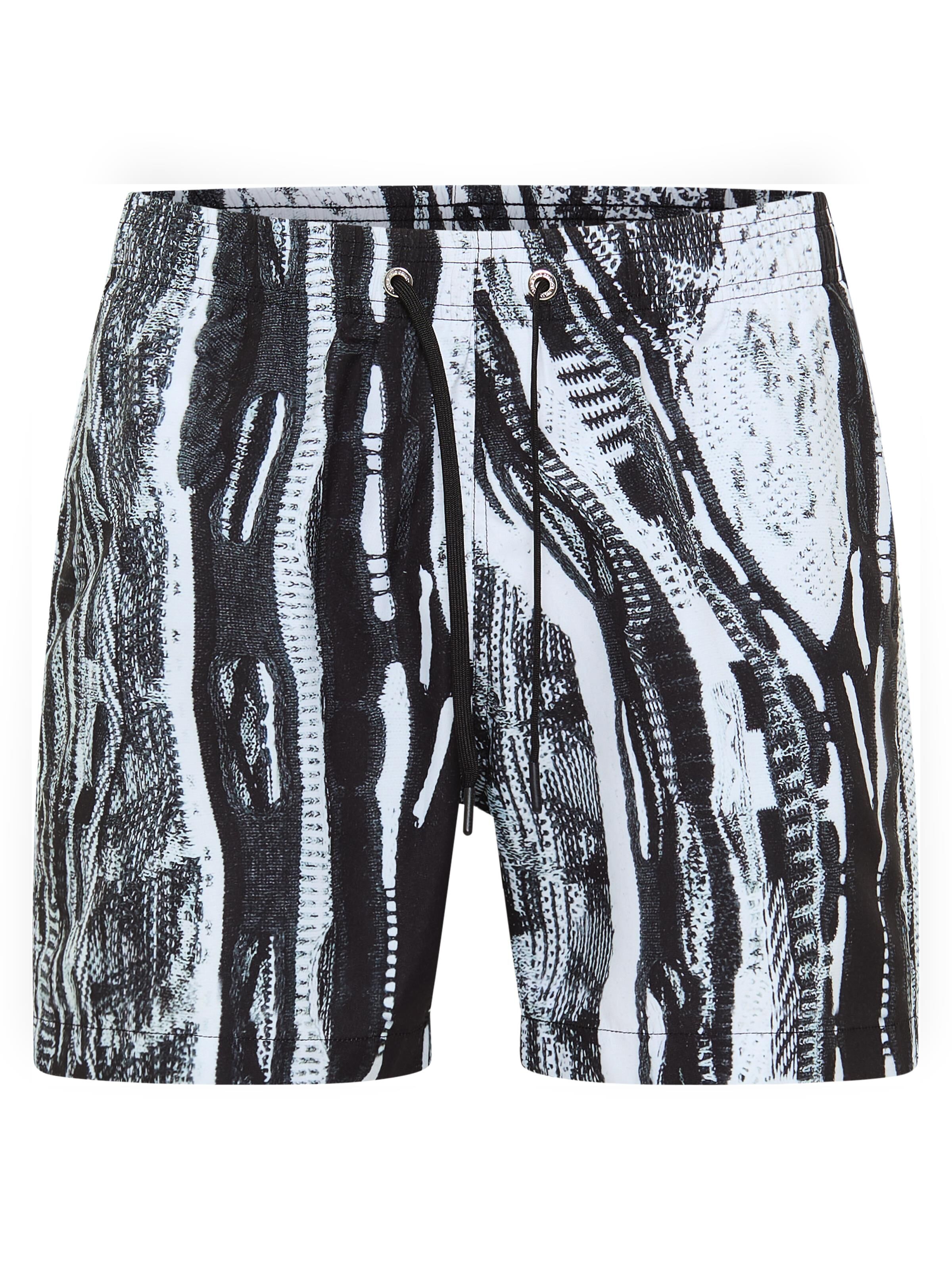 Swim shorts with knit print