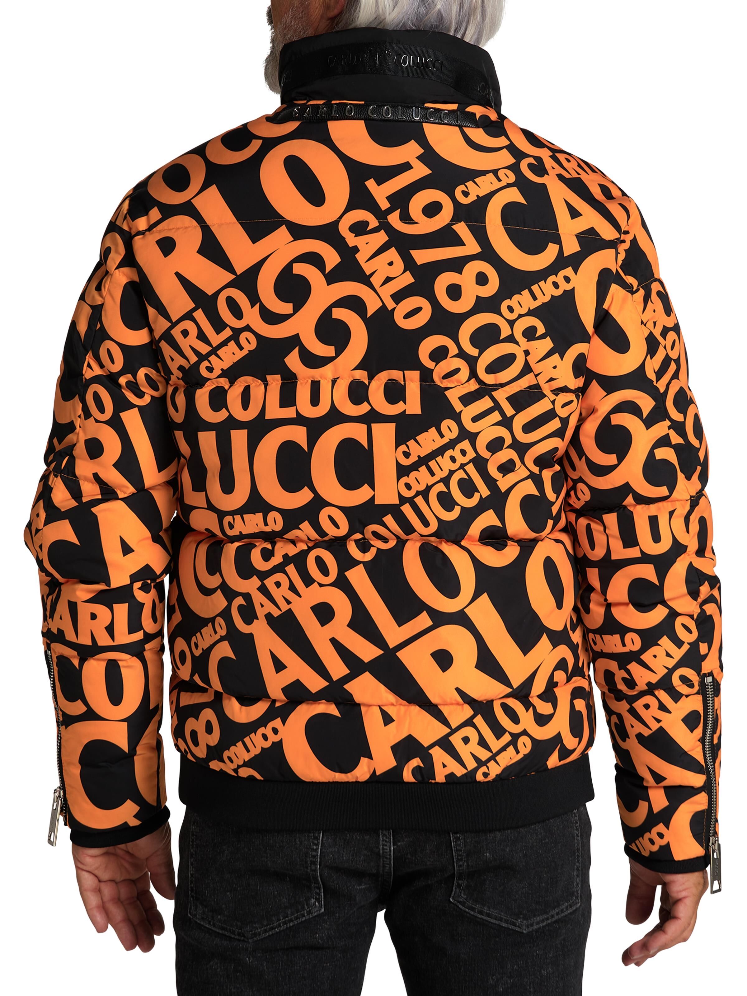 Winterblouson mit Schriftzügen