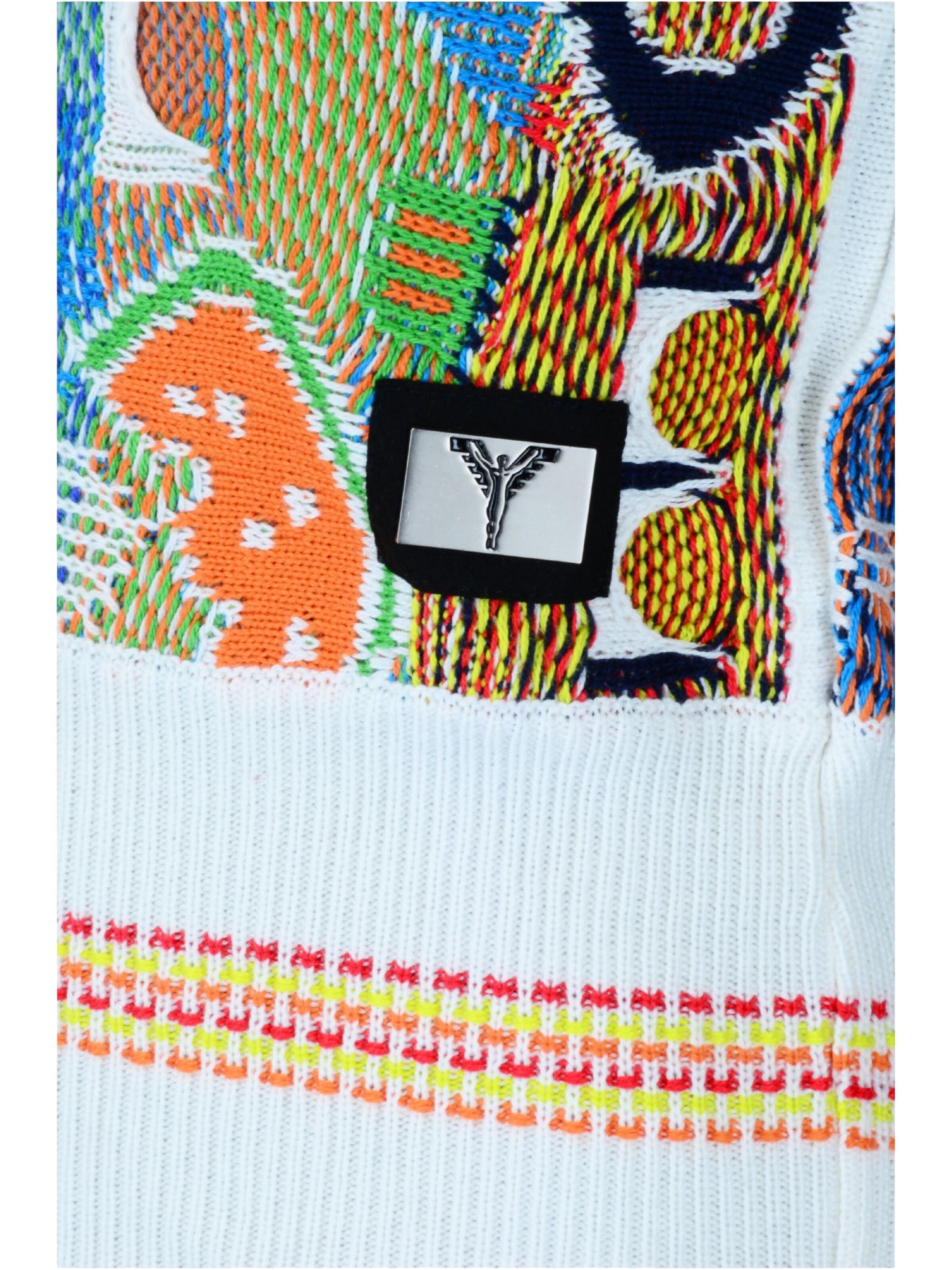 Allover girls sweater with pattern