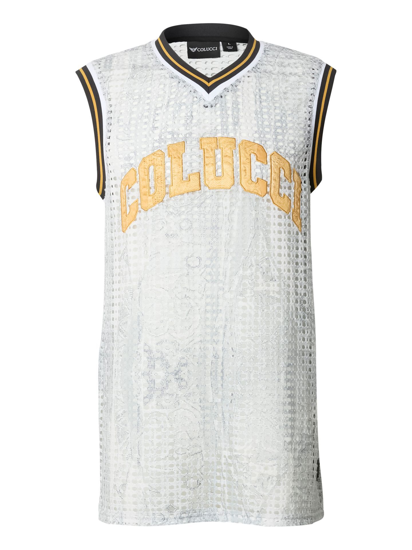  Hole Knit College Tank Top
