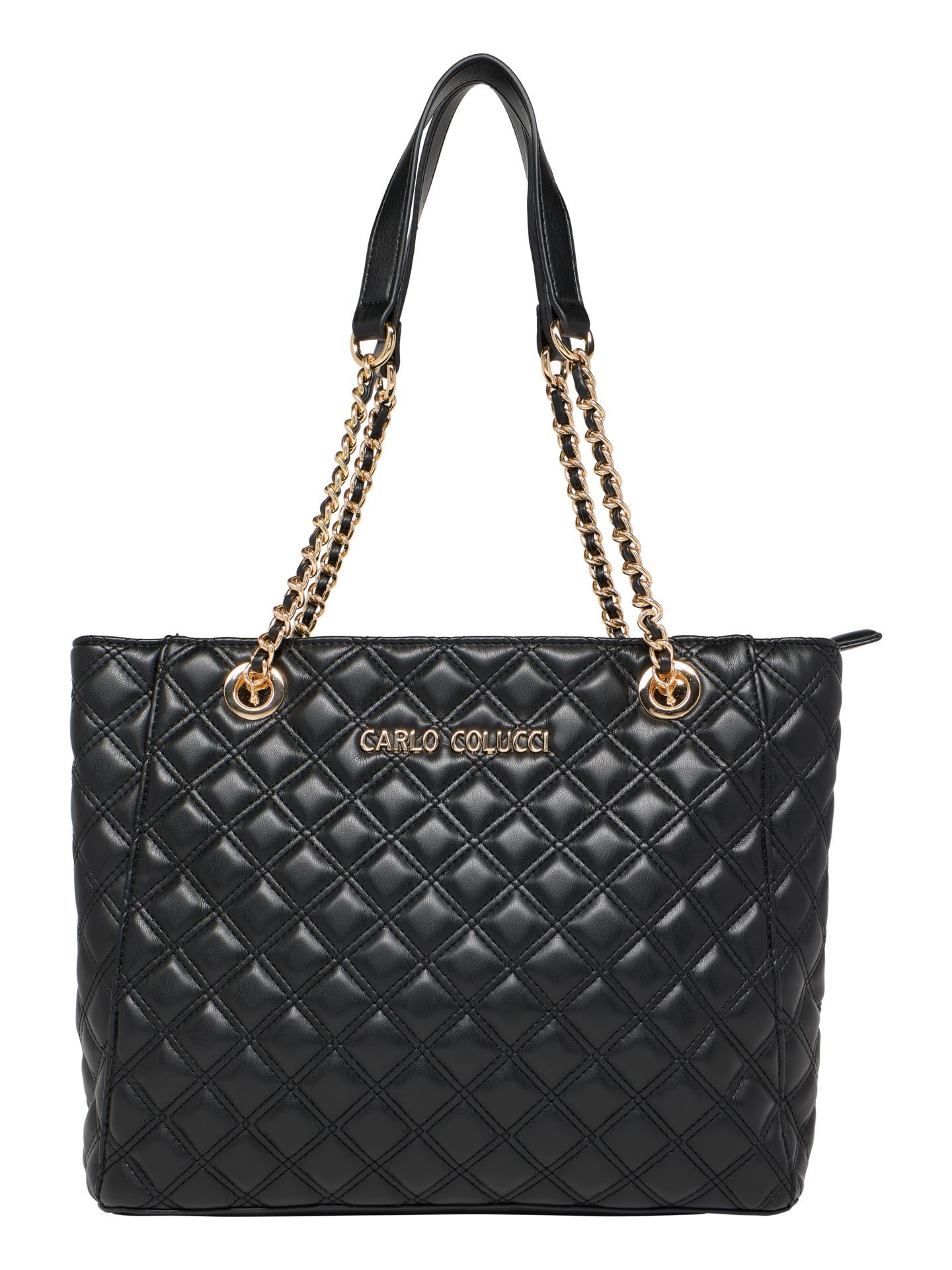 Carlo Colucci Gesteppter Shopper - Schwarz