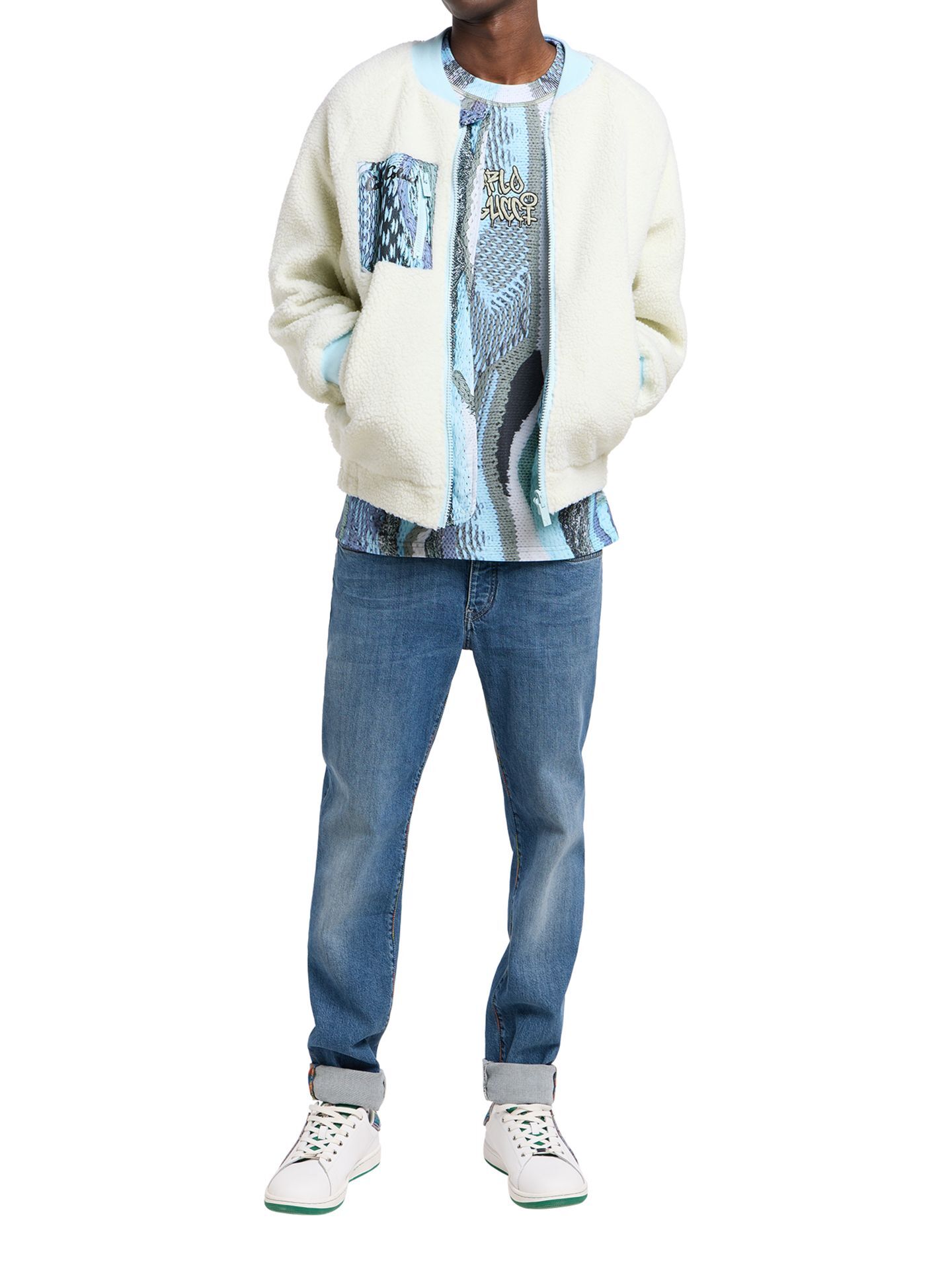Reversible teddy jacket - Zoom in | White | XL | CC-C8602-591-XL