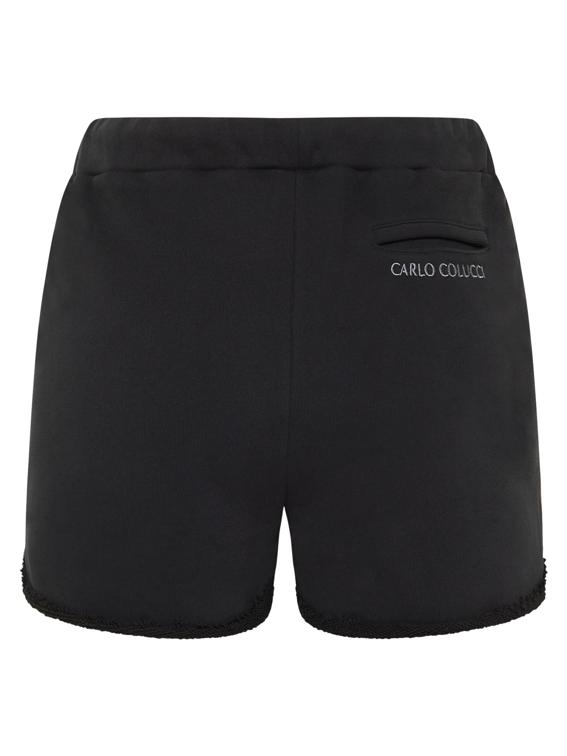 Sweatshort mit Stickerei