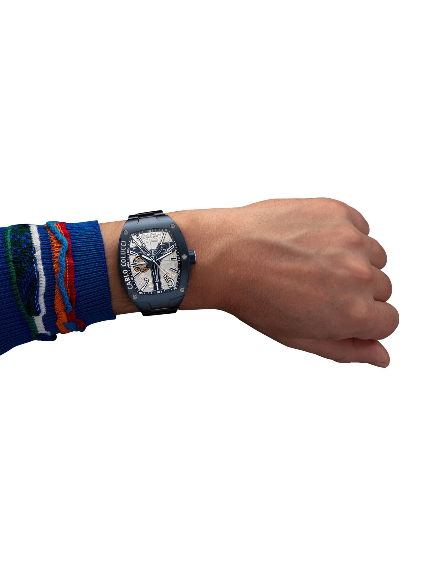  Stainless steel watch with folding clasp