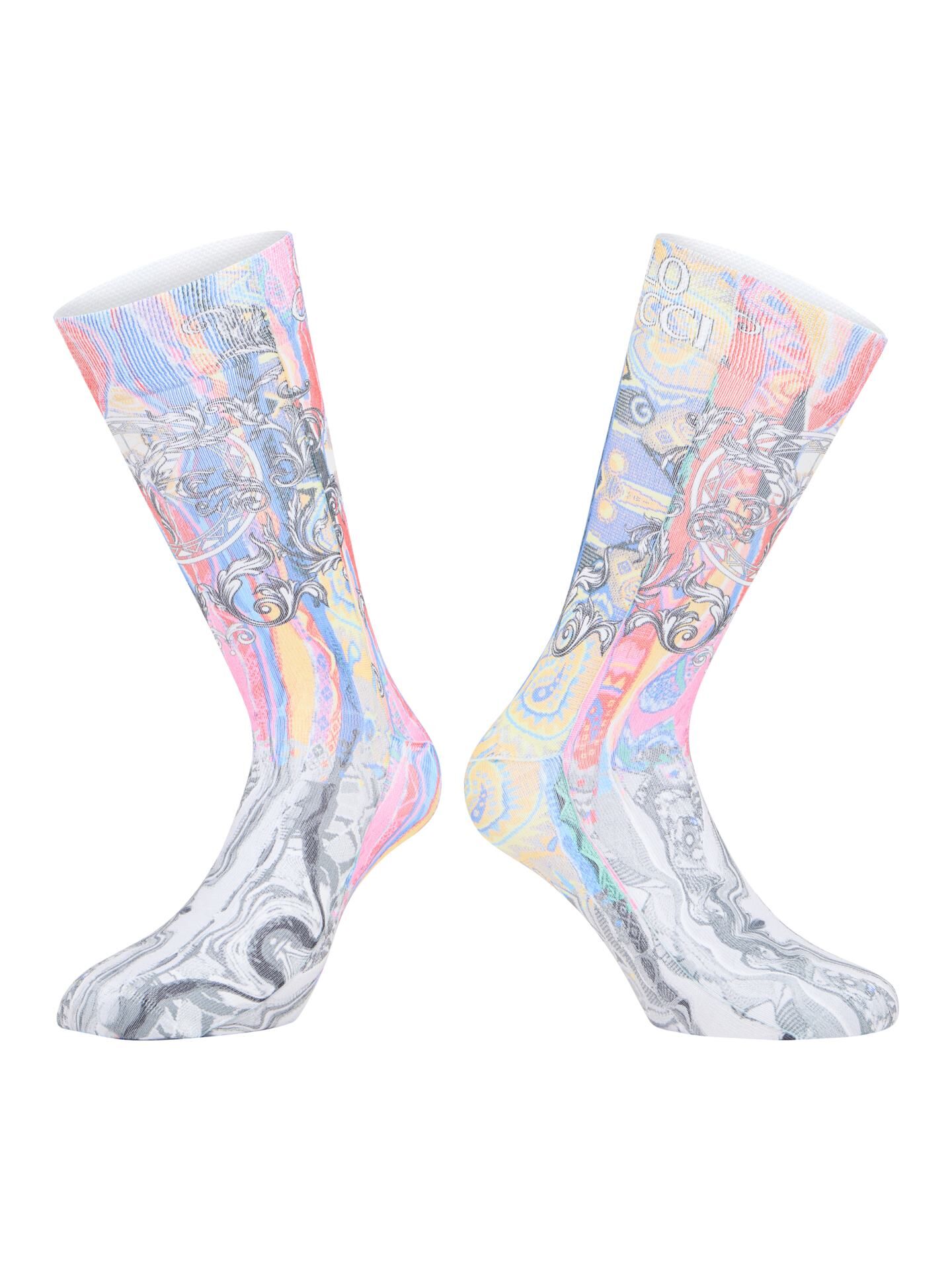 Bedruckte Socken -Fusion-