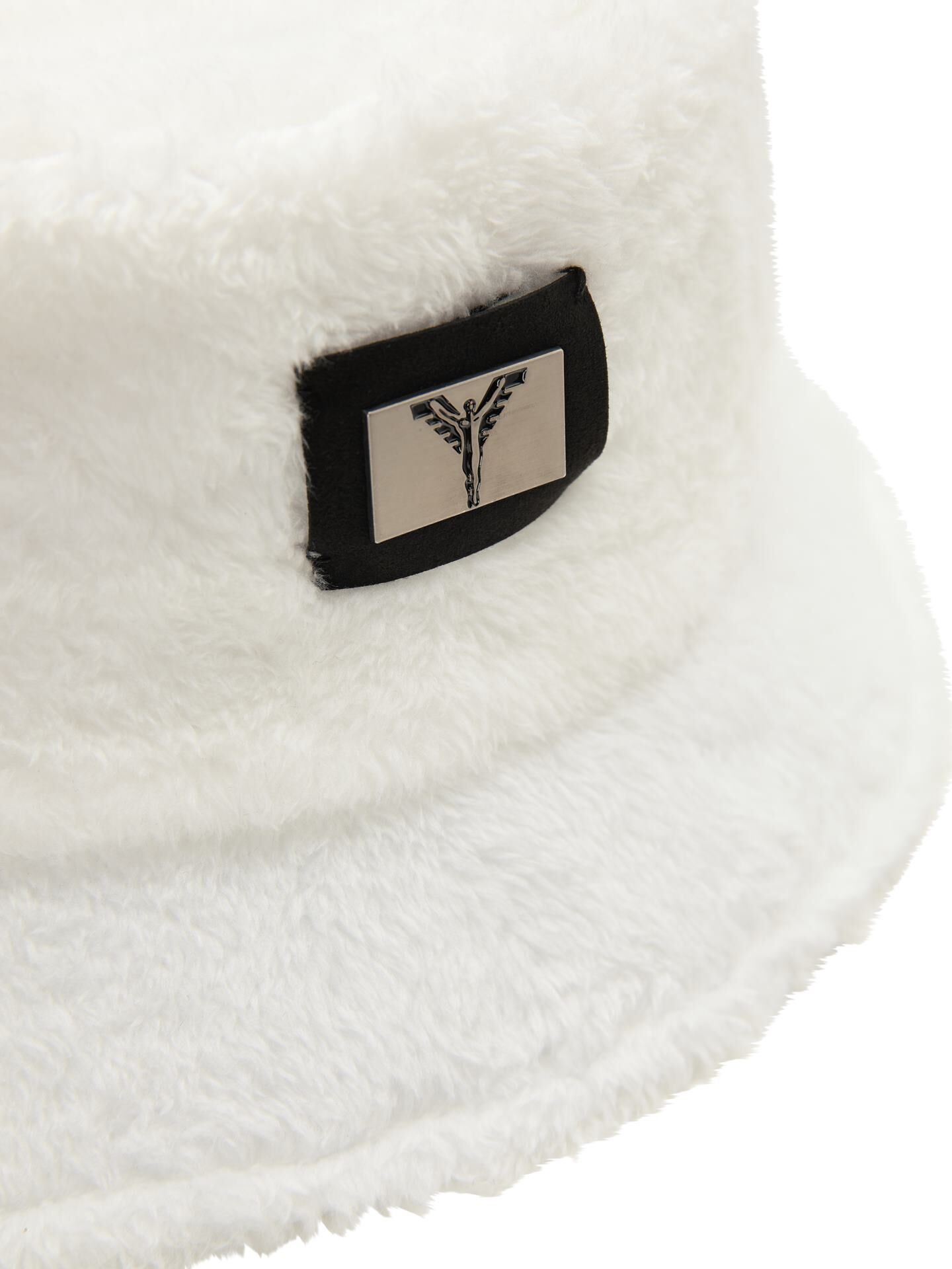 Unisex bucket hat in teddy-optic | White | L-XL | DAH-C1607-59-L-XL
