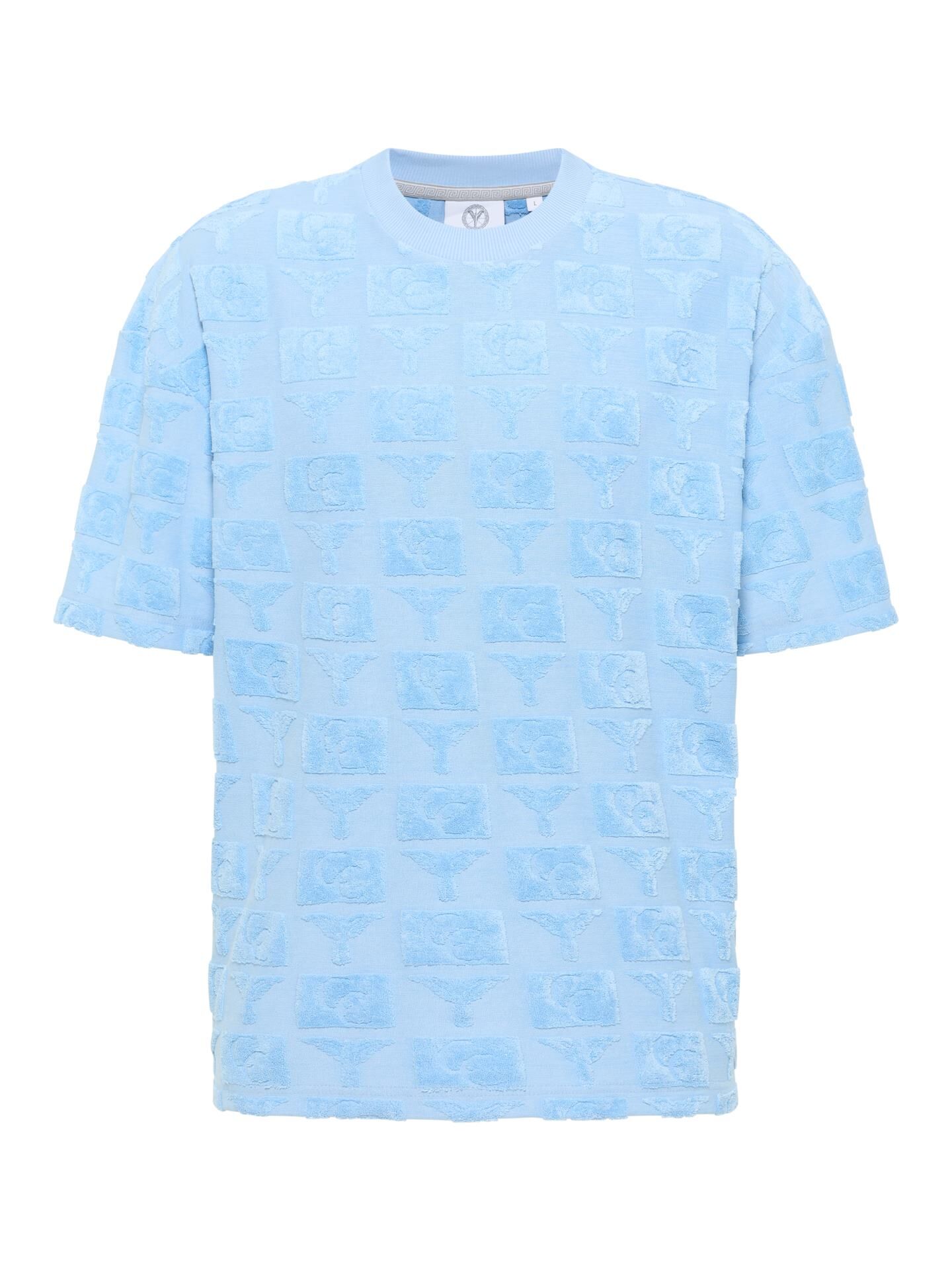 Oversize T-Shirt mit Frotteeinsätzen