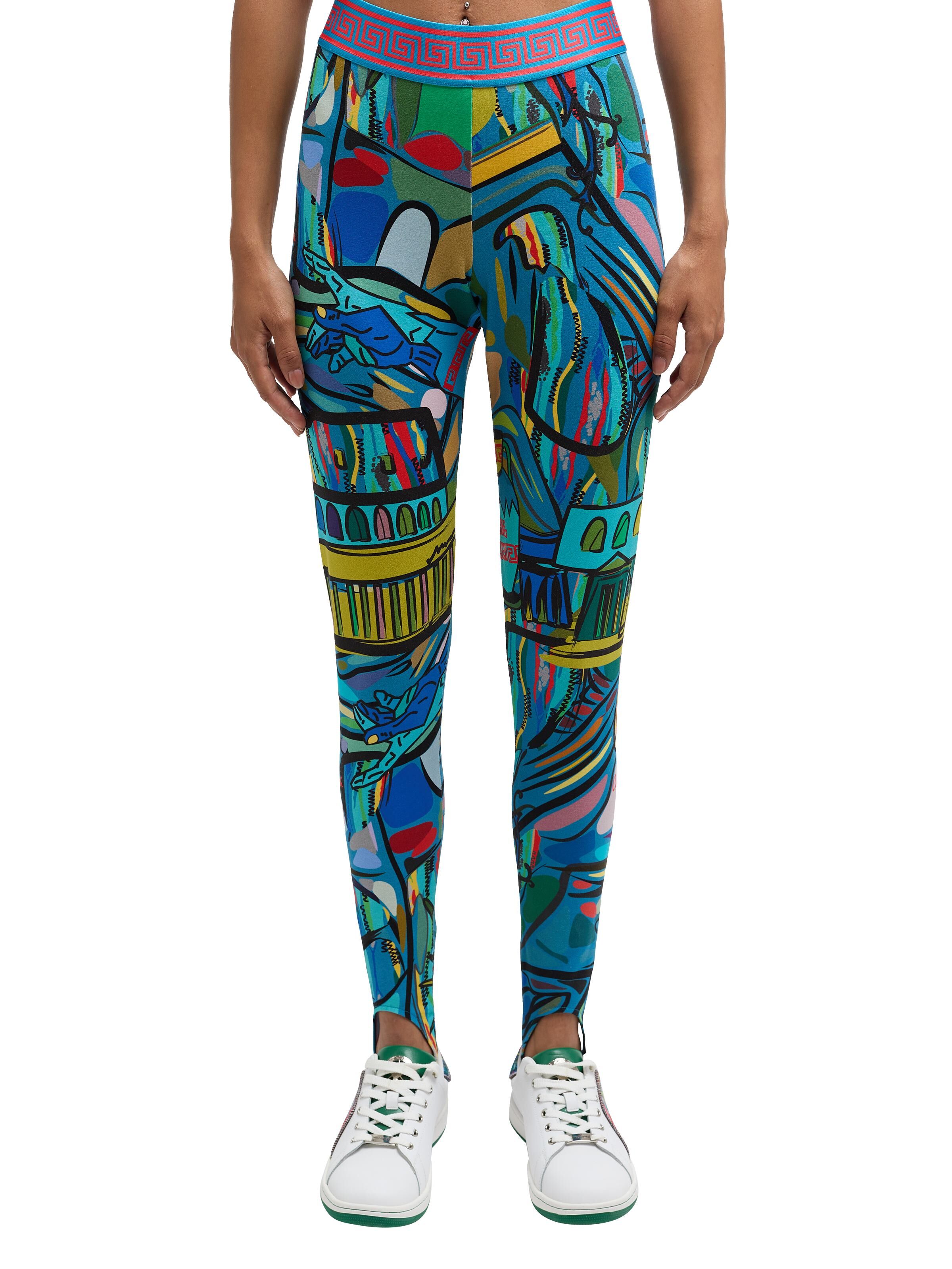 Colorful printed leggings