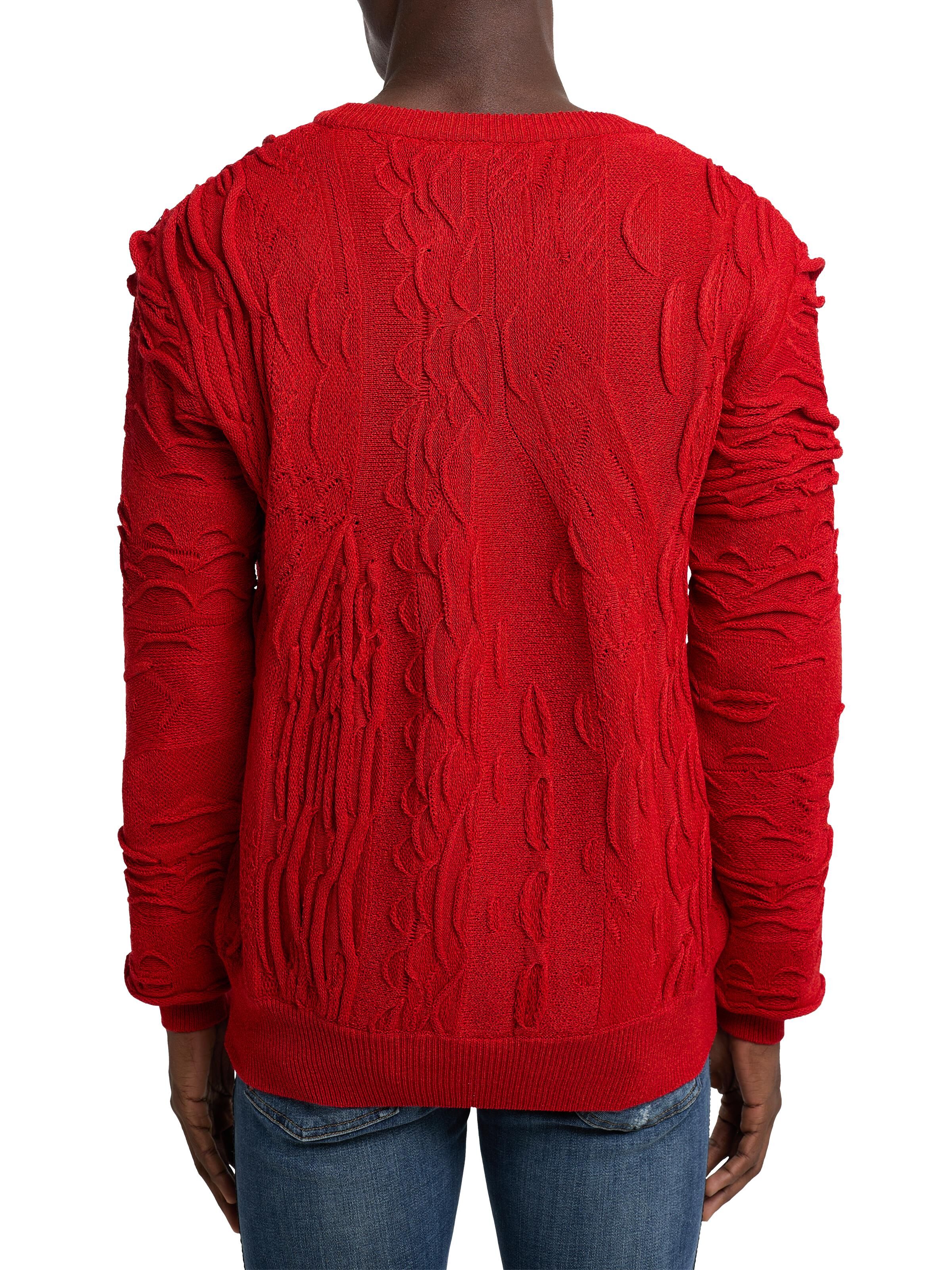 Unifarbener Rundhals Pullover
