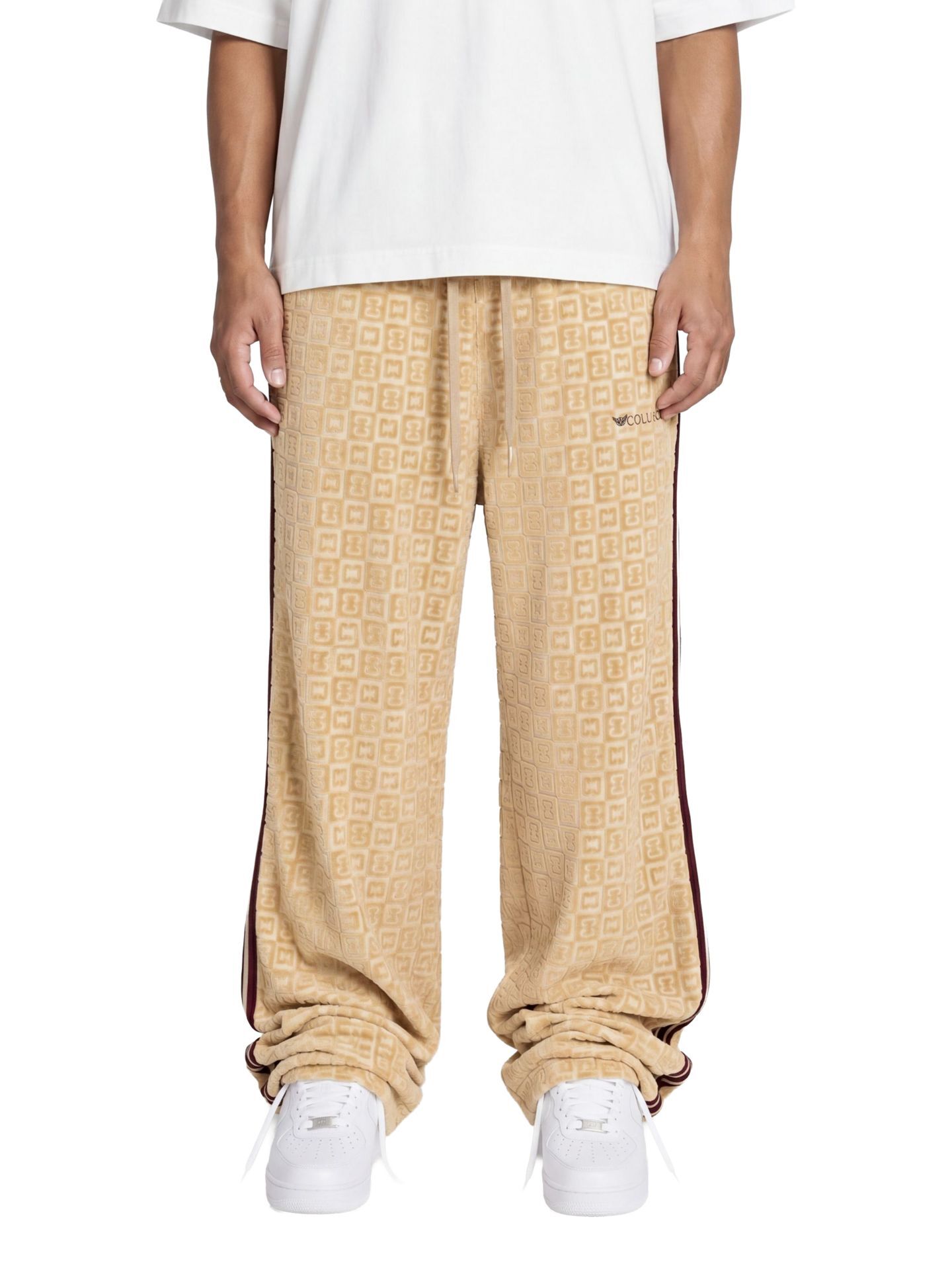  Velours Checkerboard Trackpants