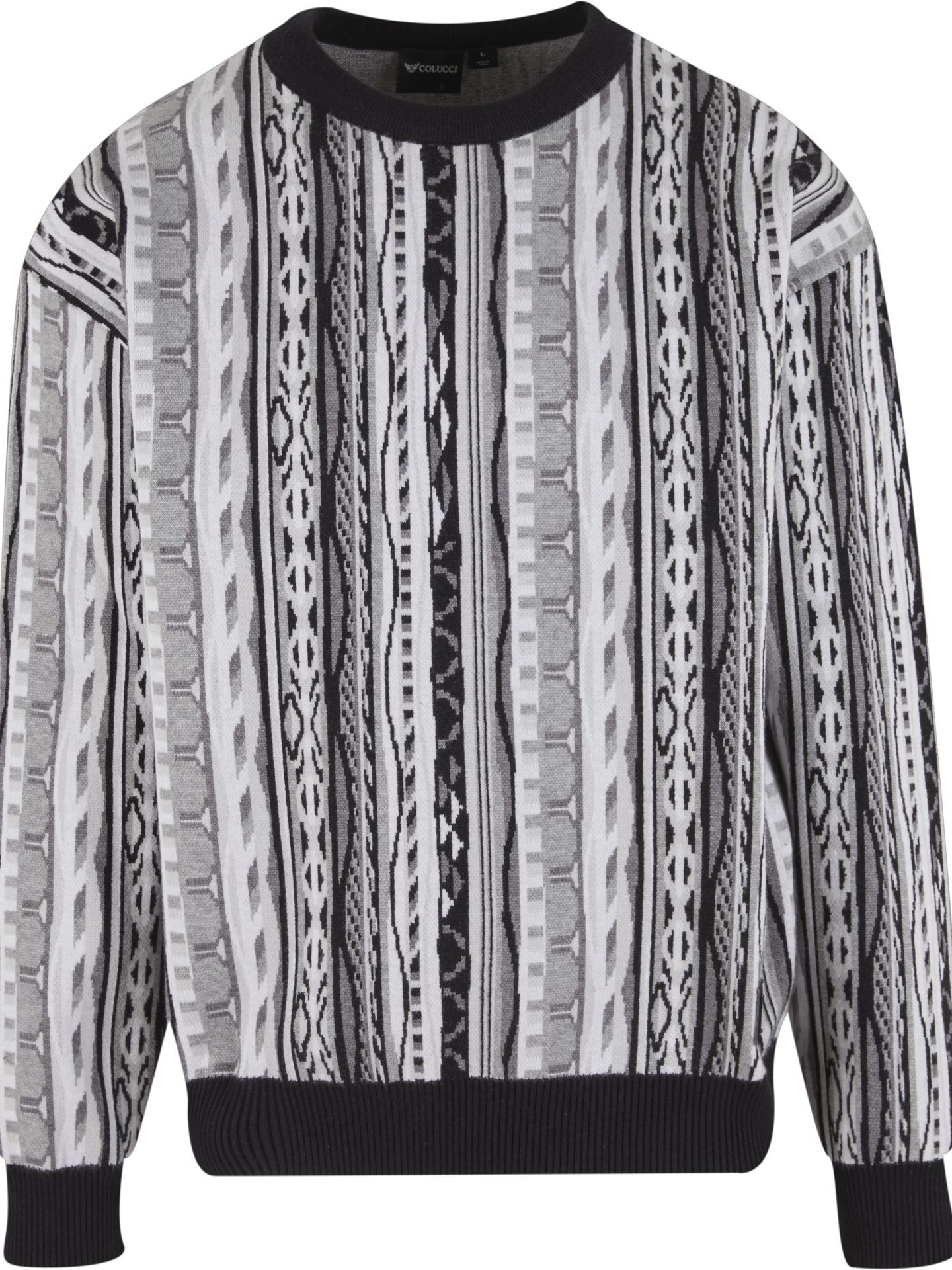 Crew neck knit sweater
