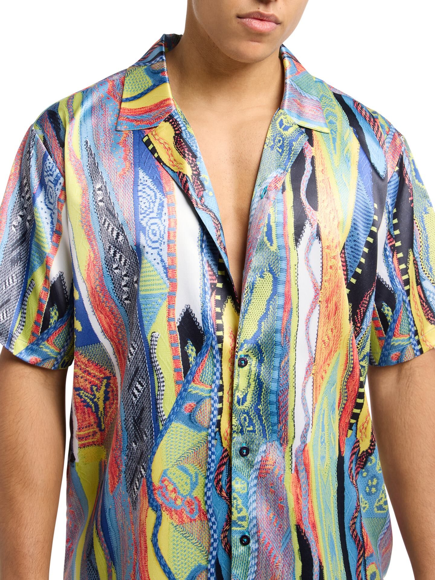  Shirt with knit print