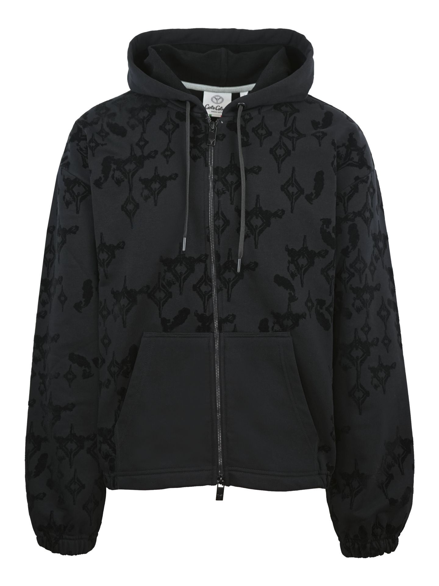  Zip hoodie with flock print - Soft Impact