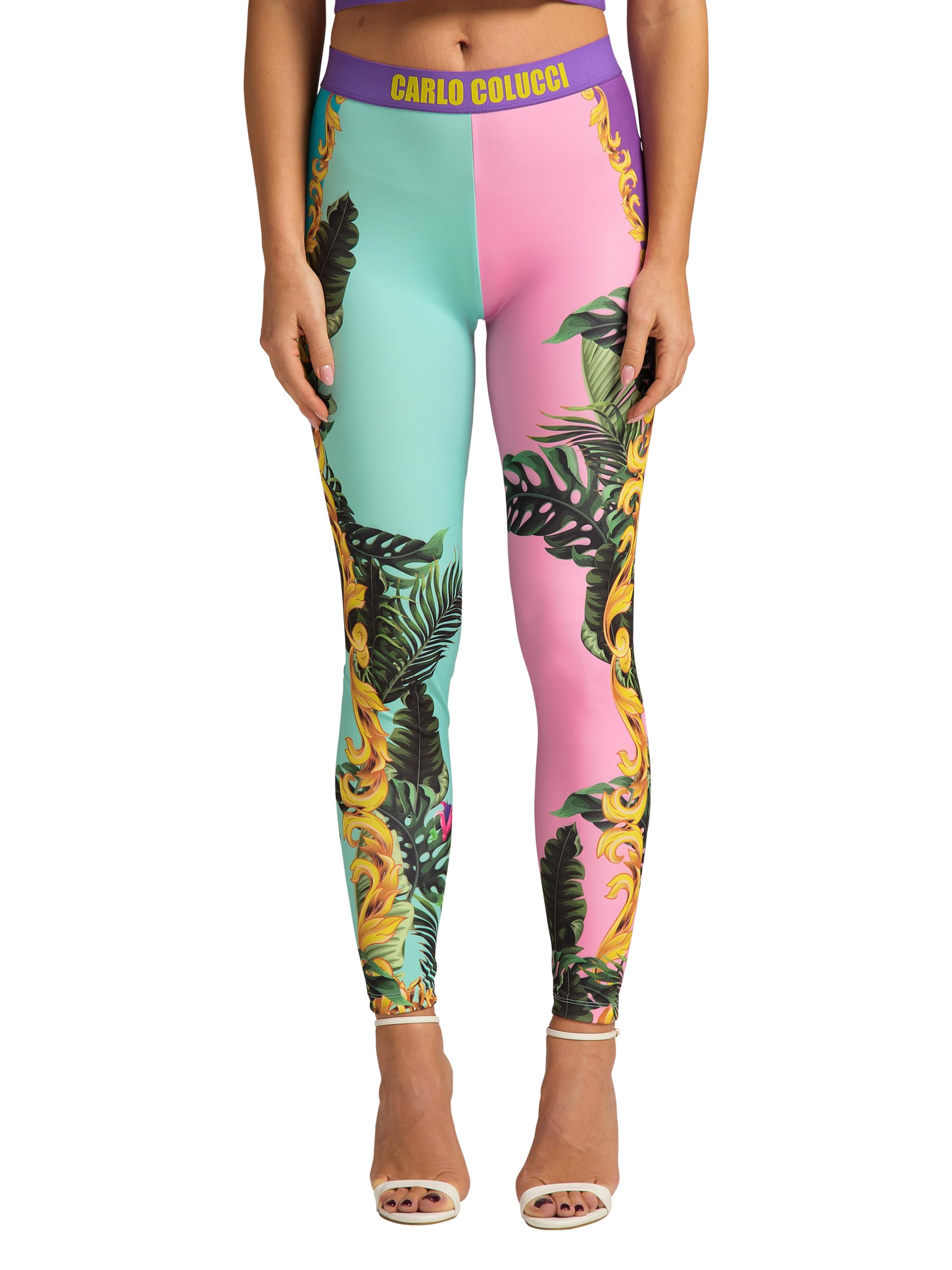 Bunt bedruckte Leggings