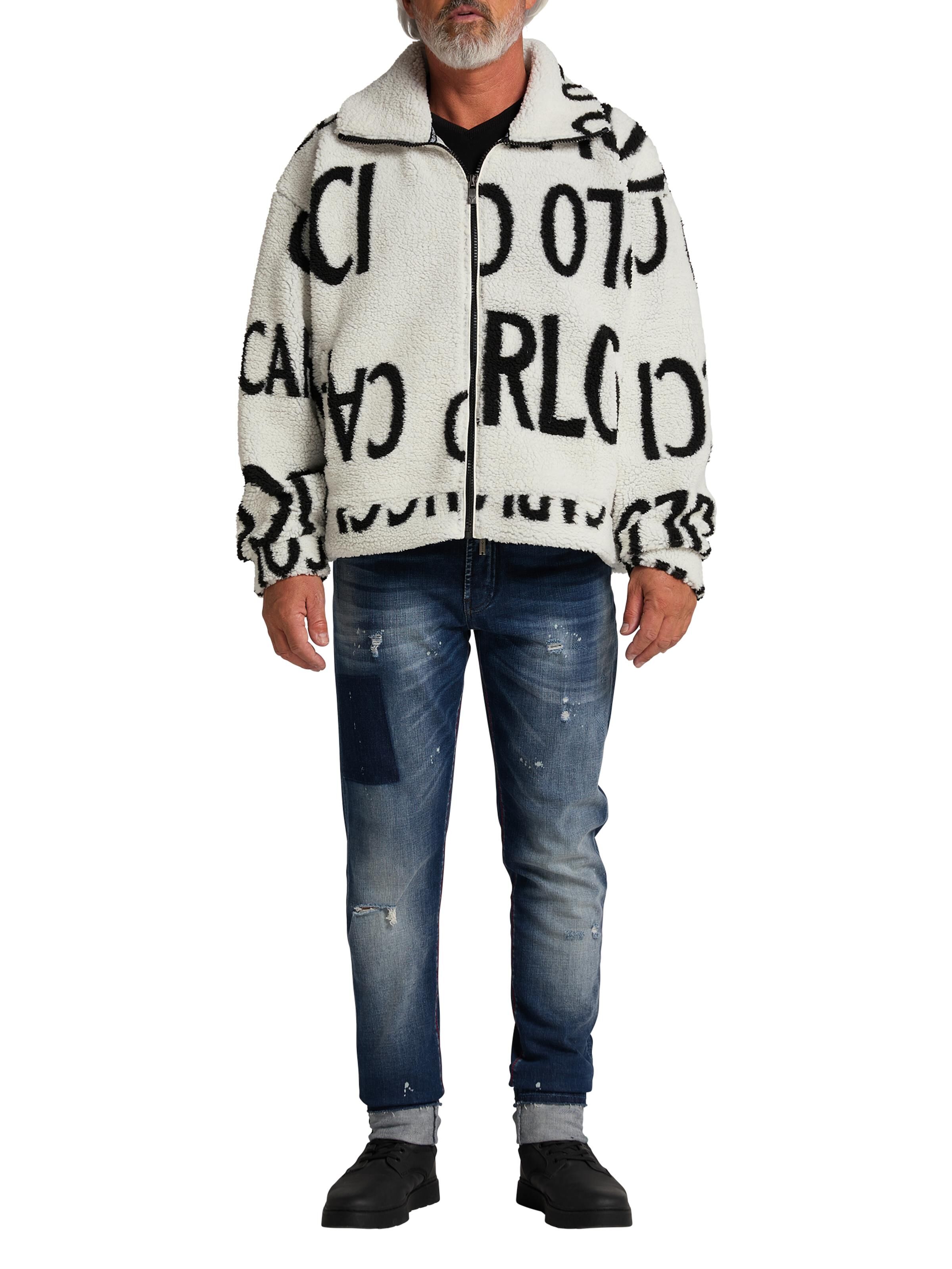 Sweatjacke in Teddyfell-Optik