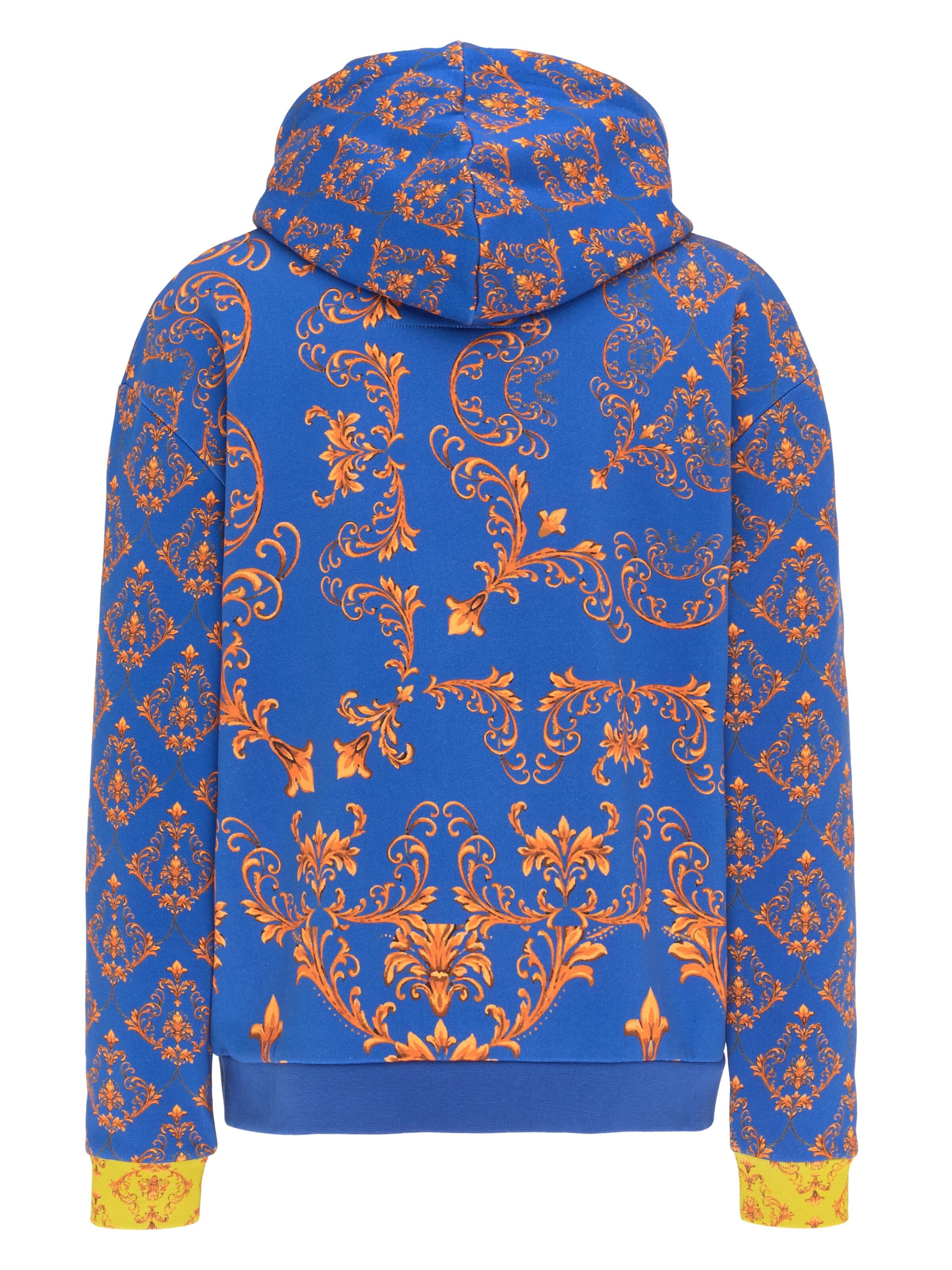 Damen Hoodie mit Barock-Muster
