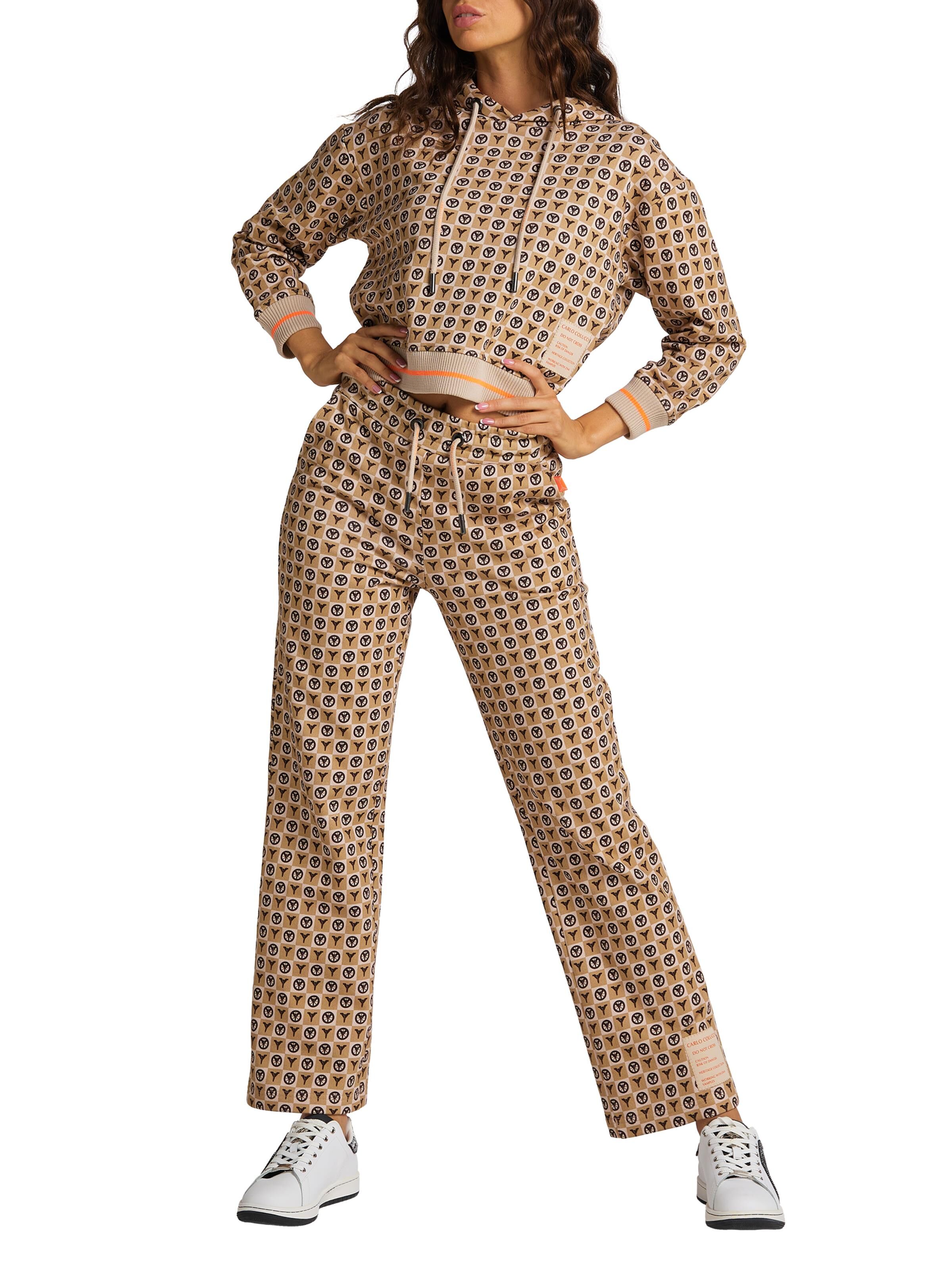 Oversize hoodie with monogram