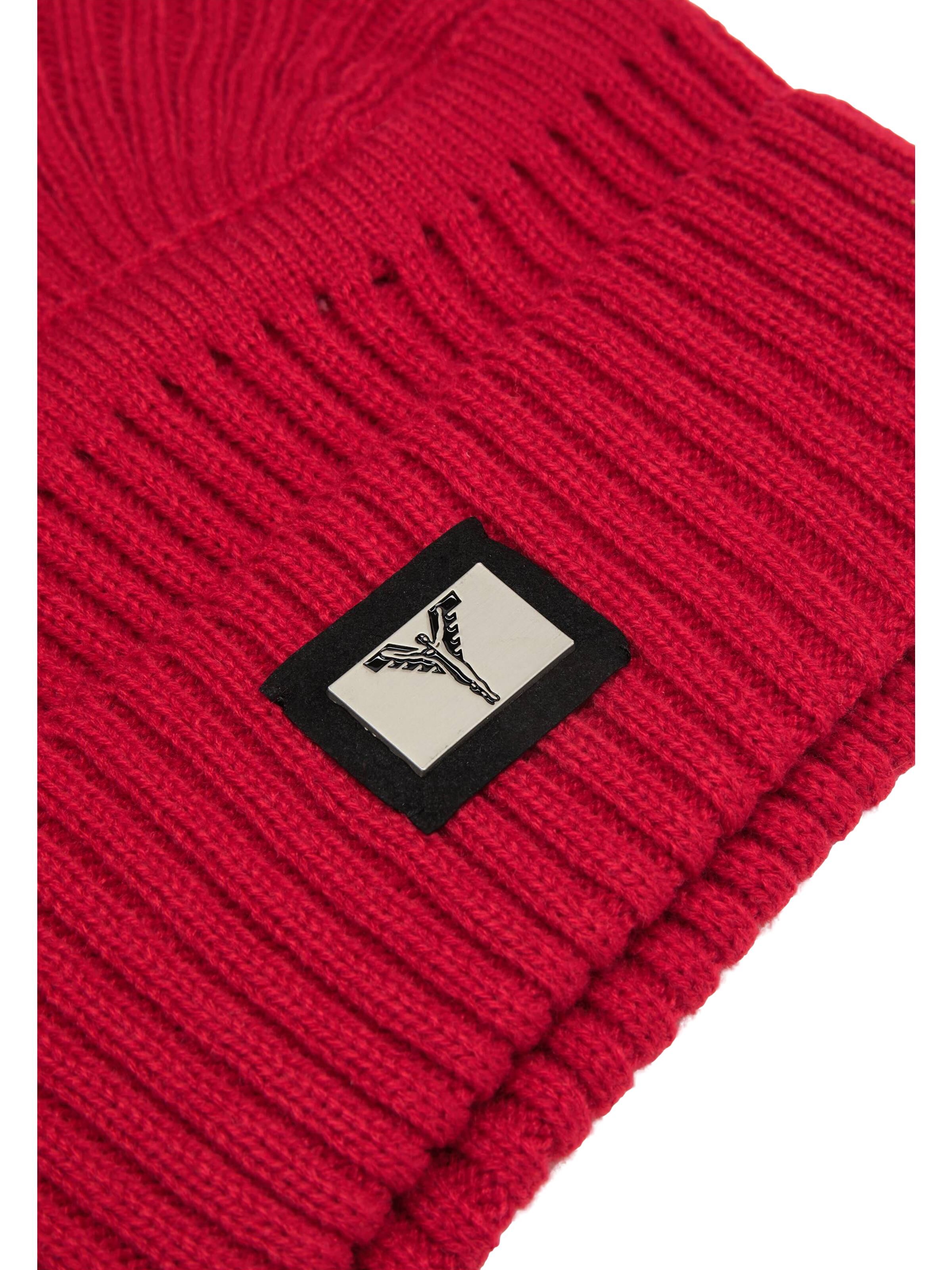 Unifarbene Strickmütze