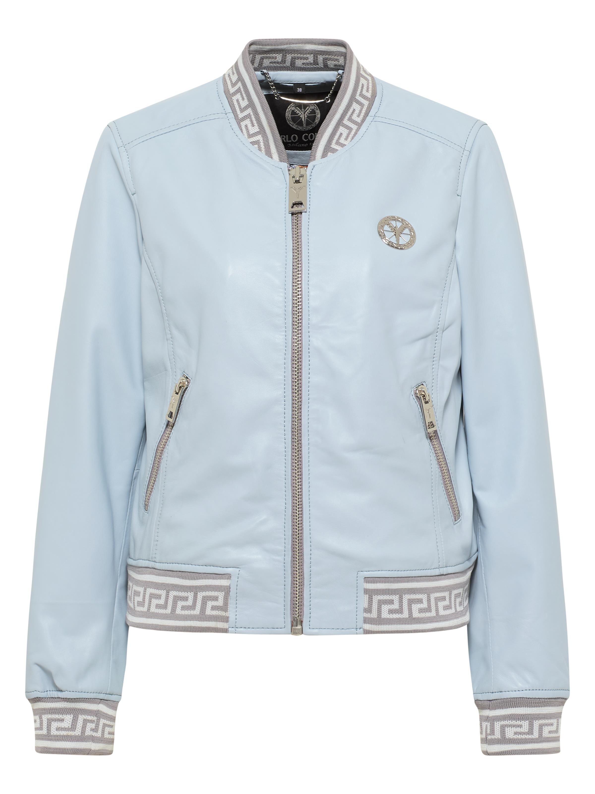 Leather blouson