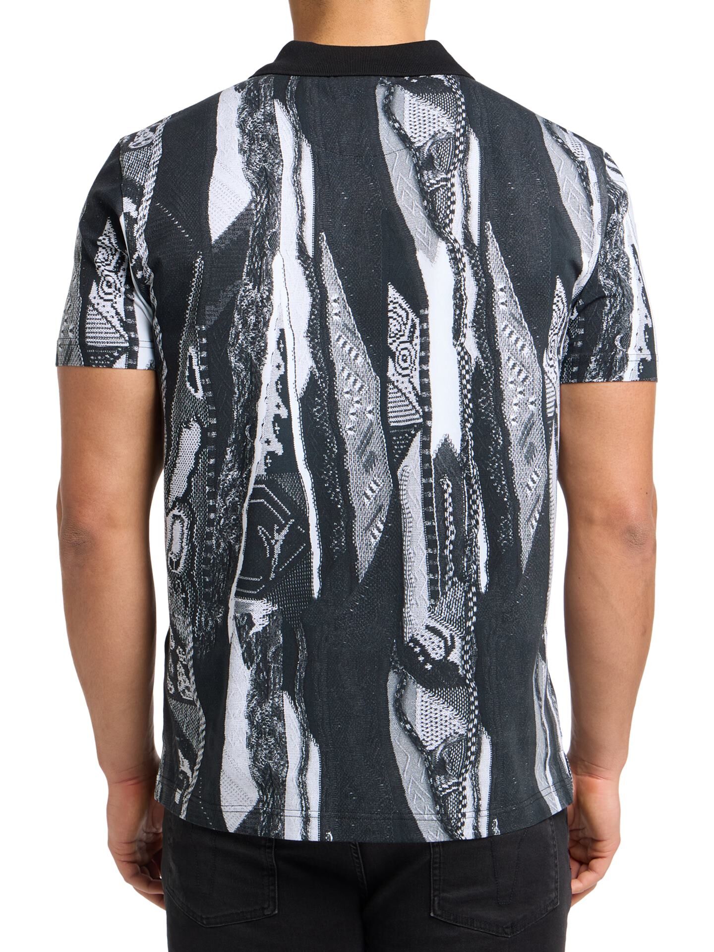  Poloshirt mit Knitprint