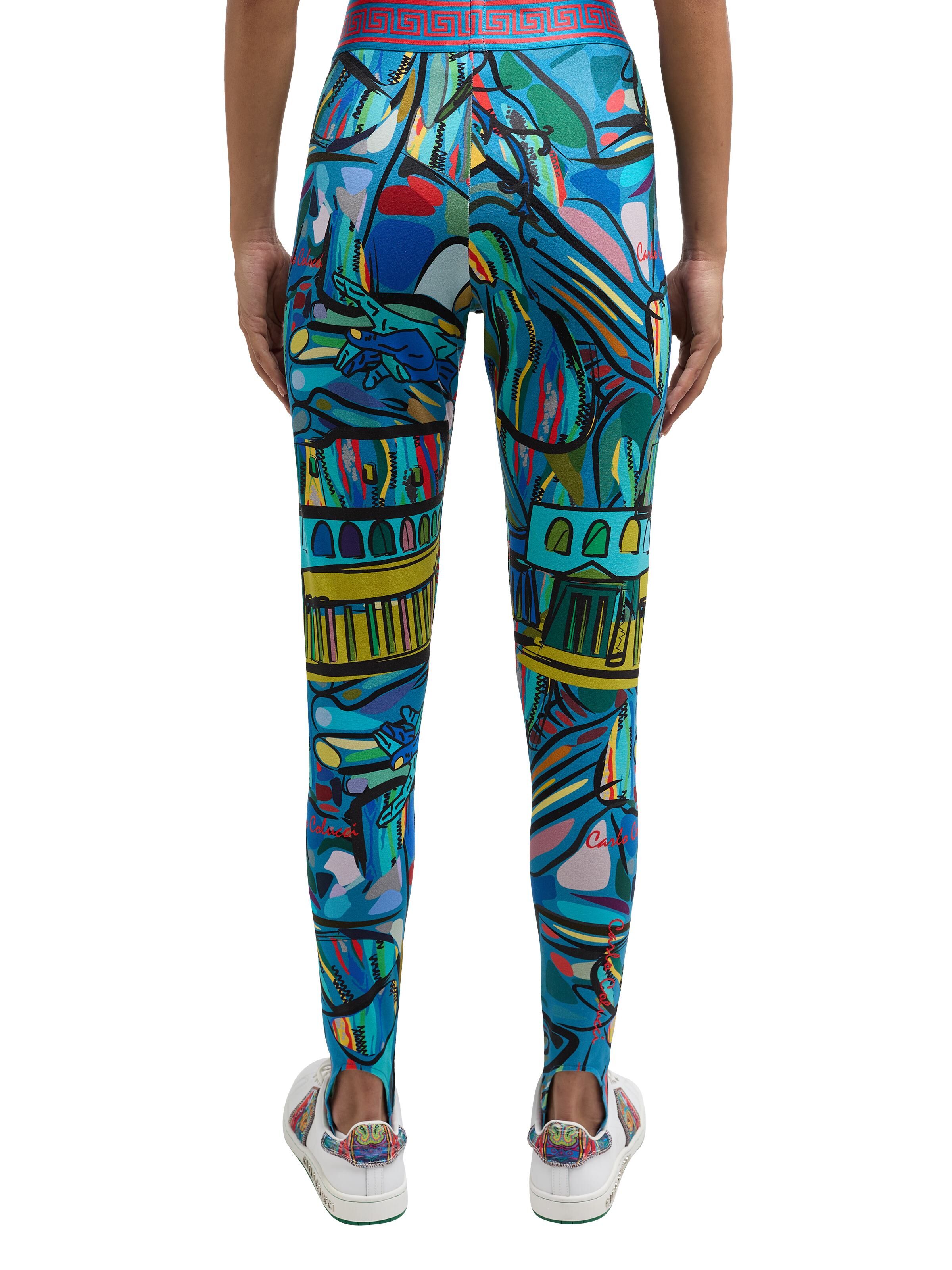 Colorful printed leggings