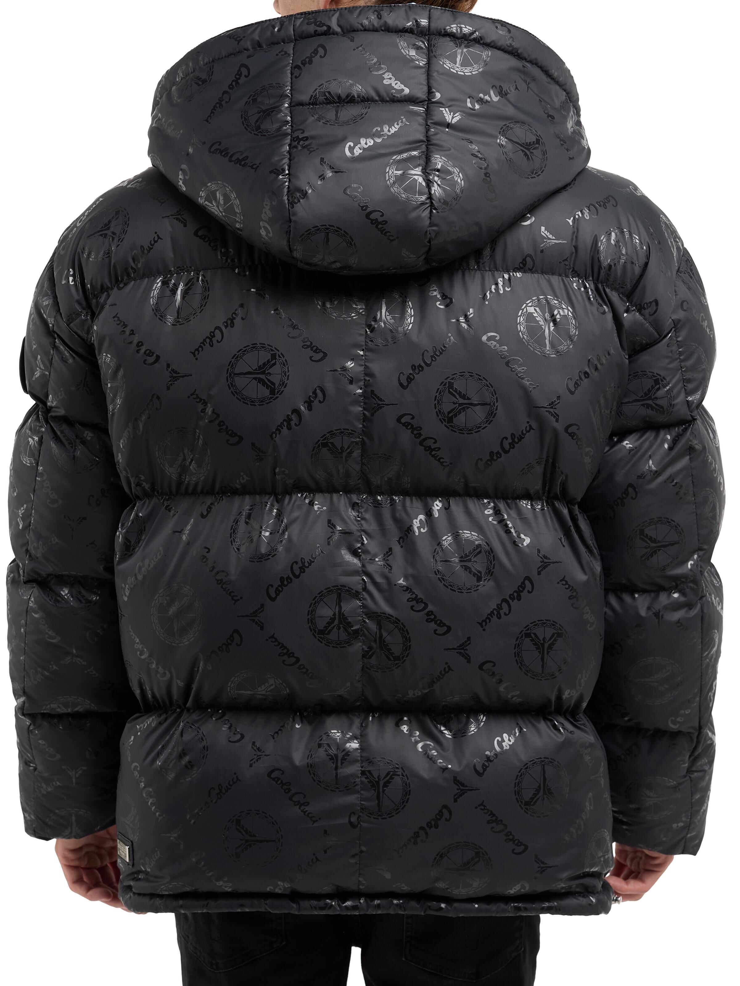 Wattierte Oversize Jacke mit Unique Badge