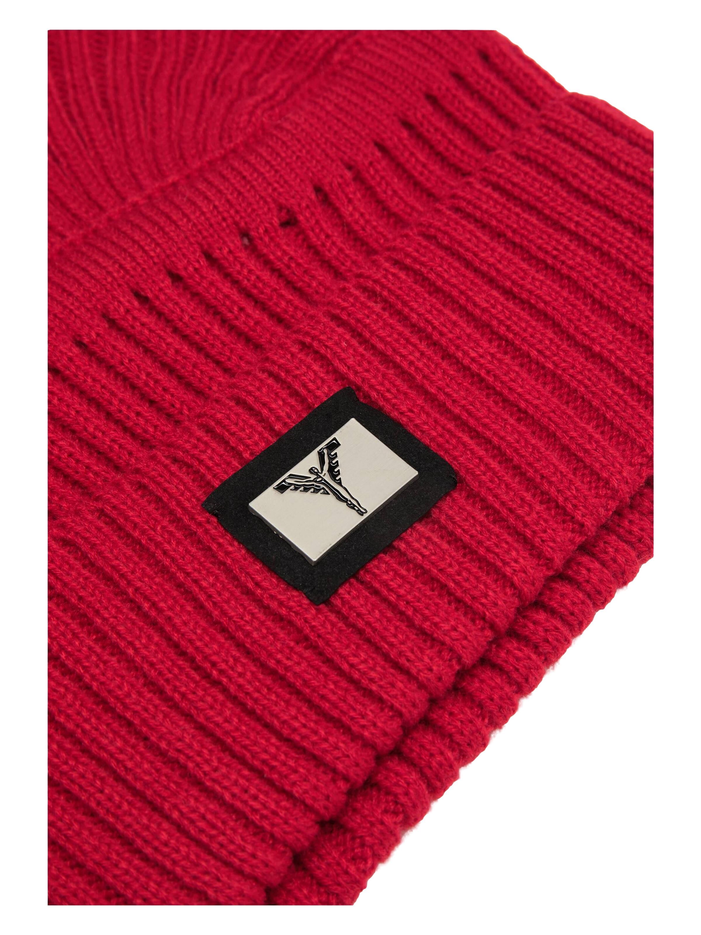 Unifarbene Strickmütze