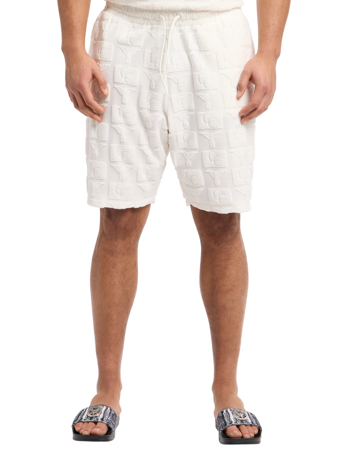 Oversize Short mit Frotteeinsätzen