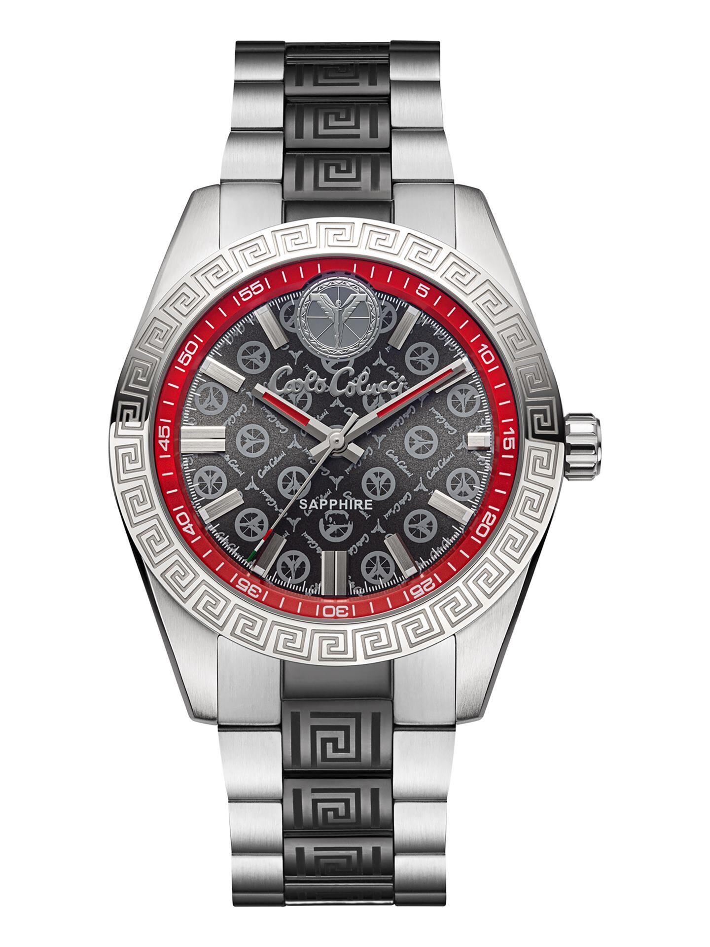 Round stainless steel watch