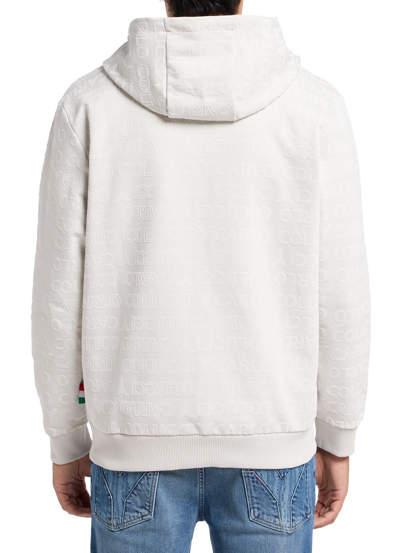 Hoodie Jacke -Monogram Flock-