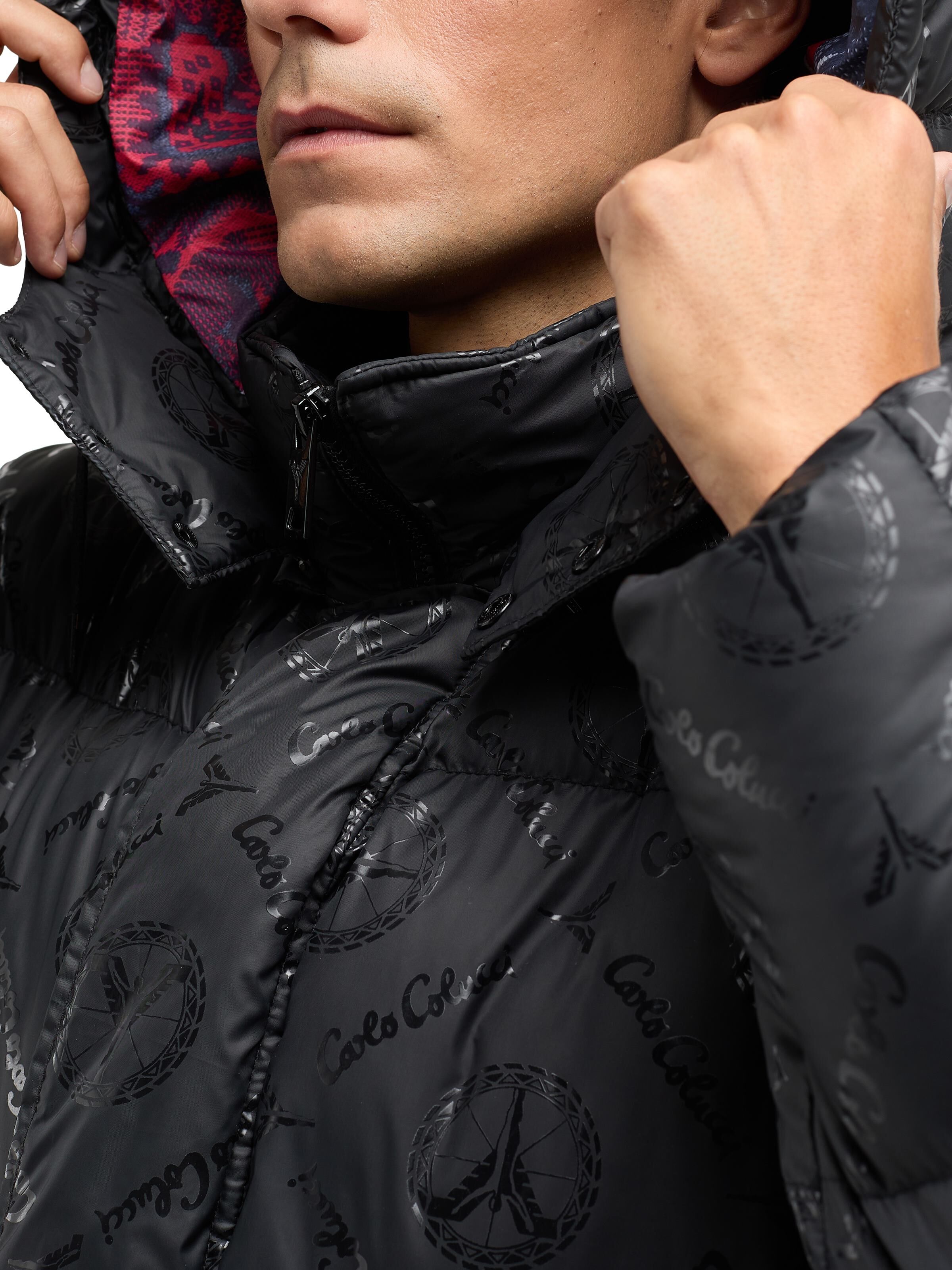 Wattierte Oversize Jacke mit Unique Badge