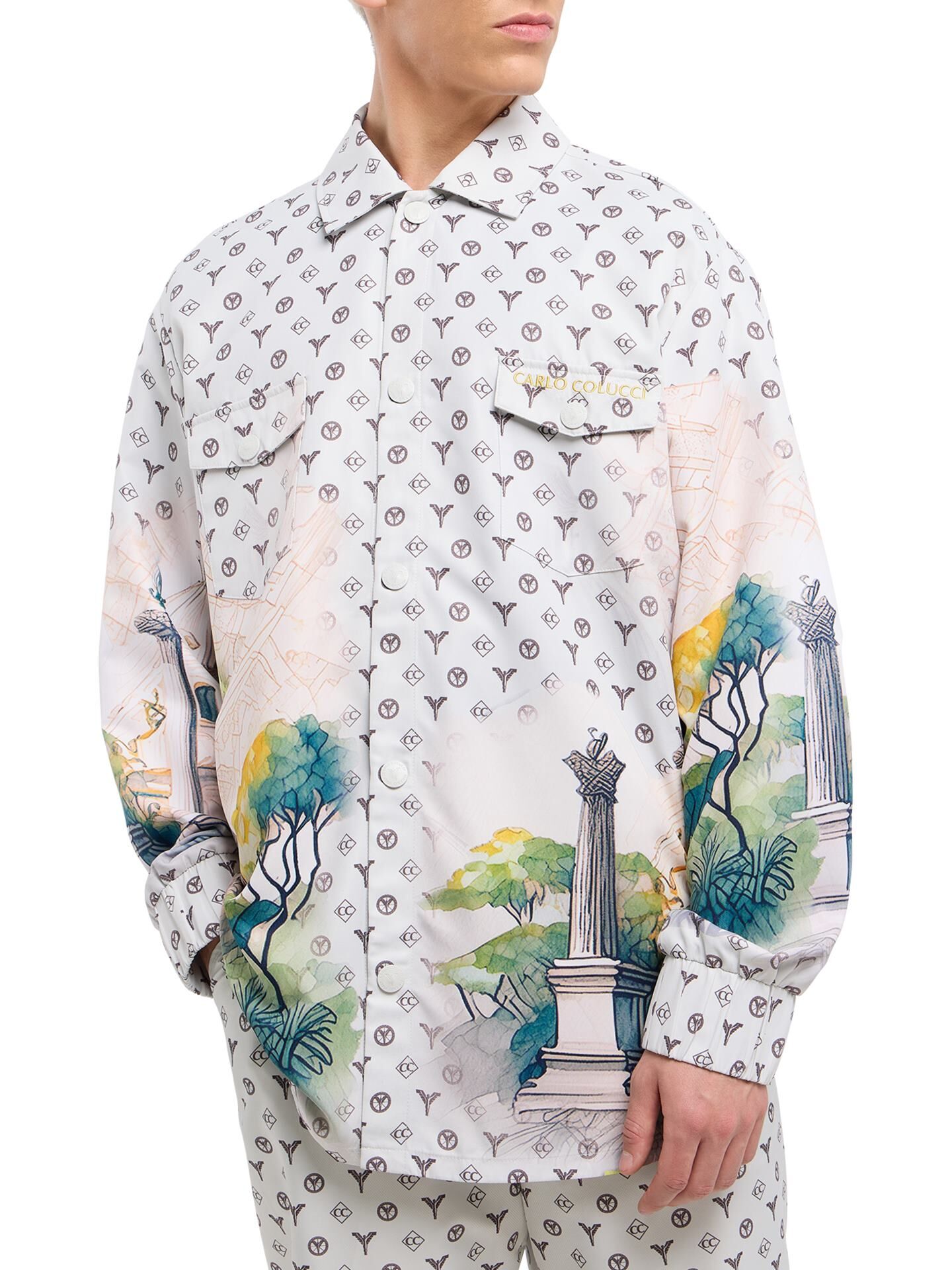  Oversize Hemd - Torn pages of Colucci