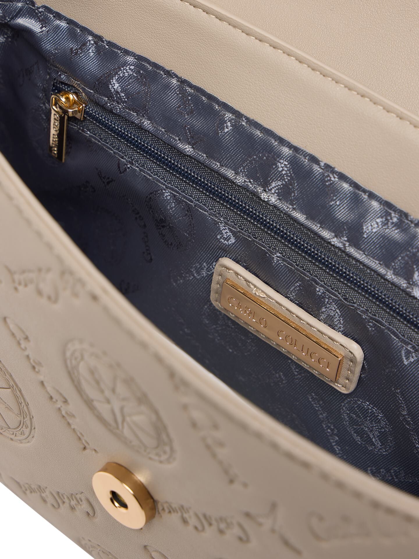 Umhängetasche mit Logoprägung