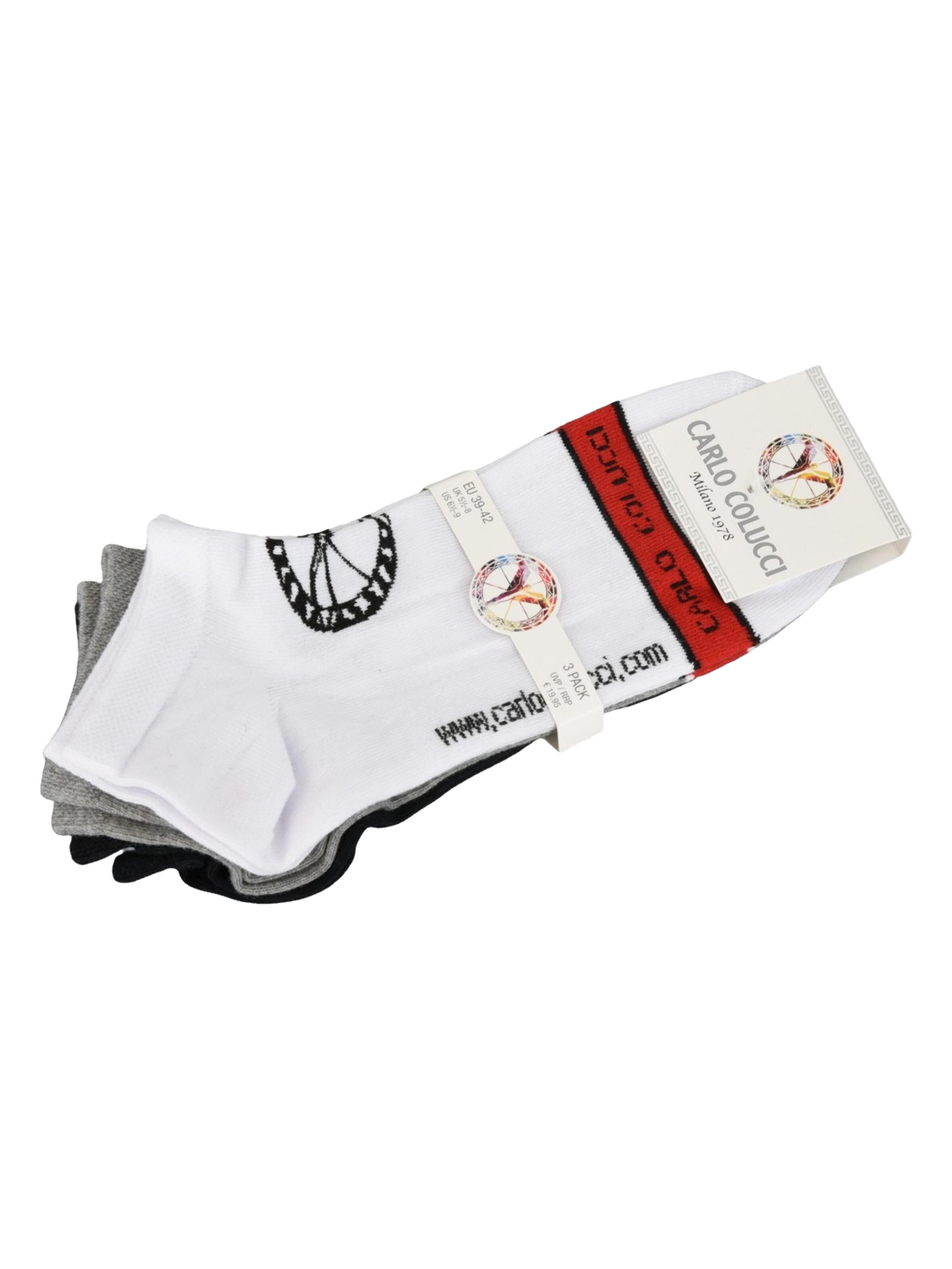 Sneaker mit Logo, 3er Pack