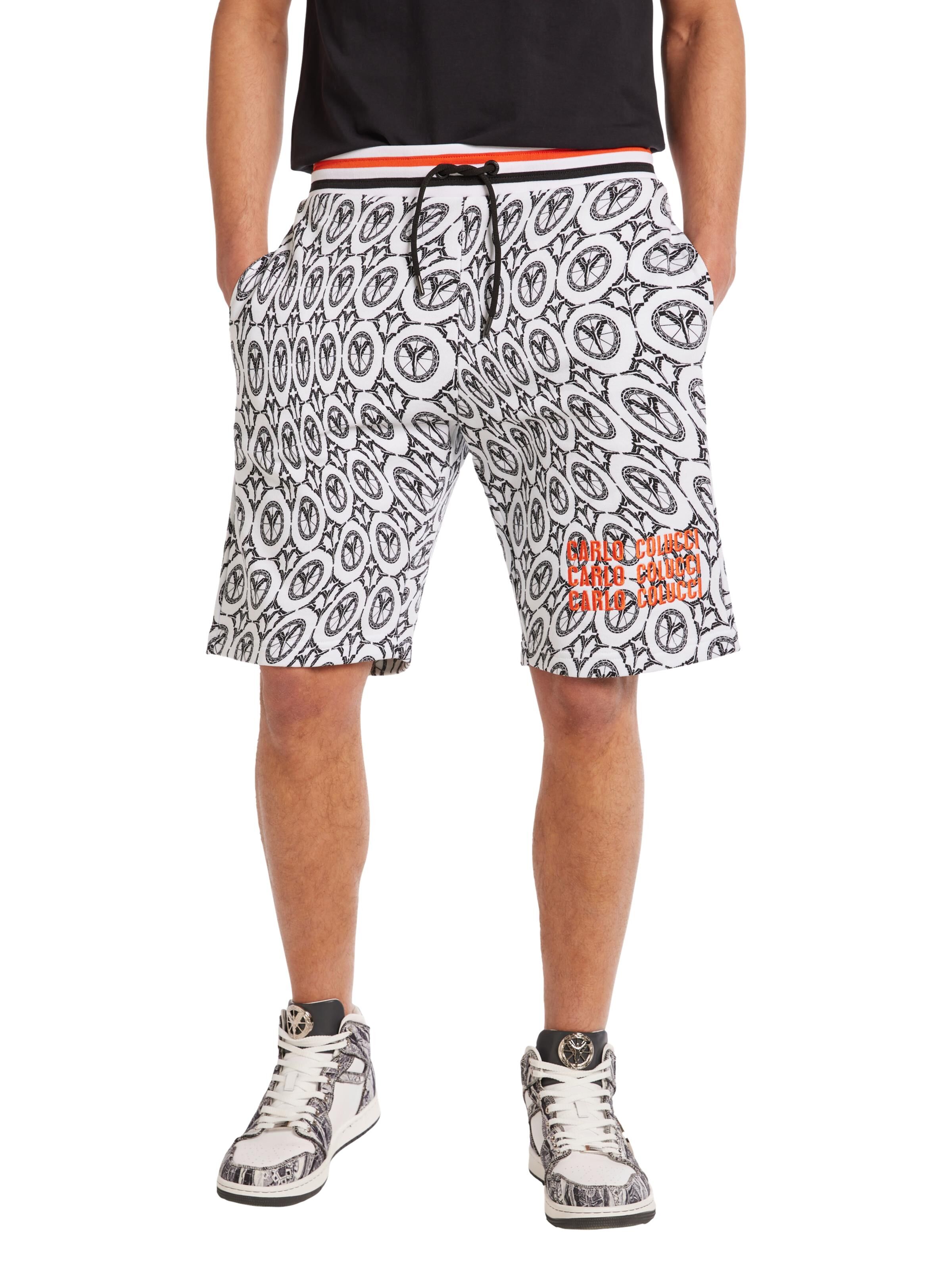  Sweatbermuda mit Monogram