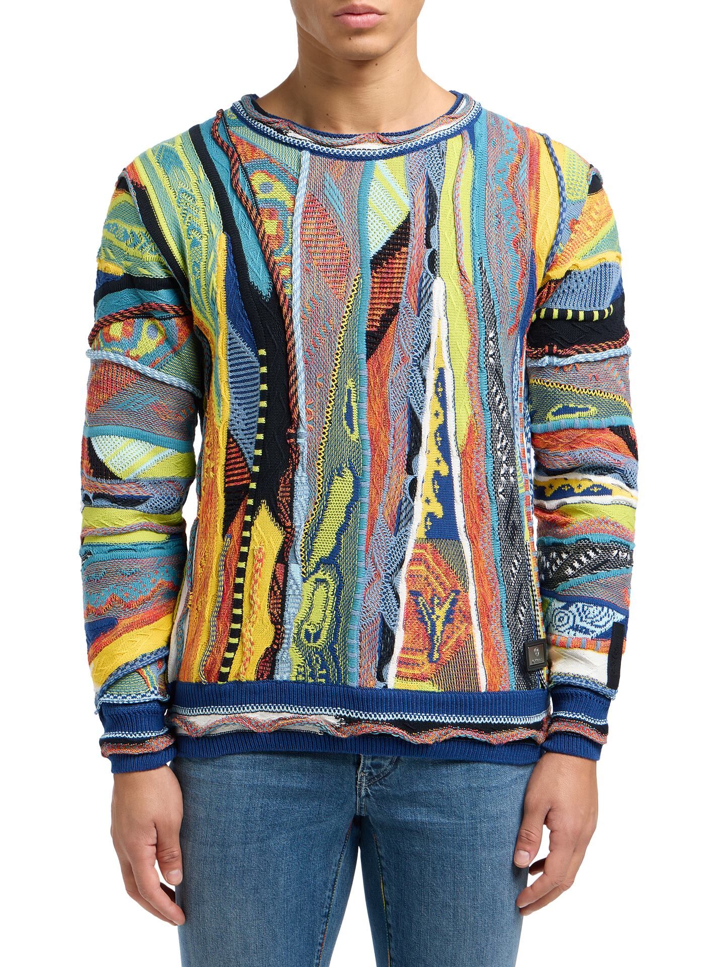 Crew neck knit sweater