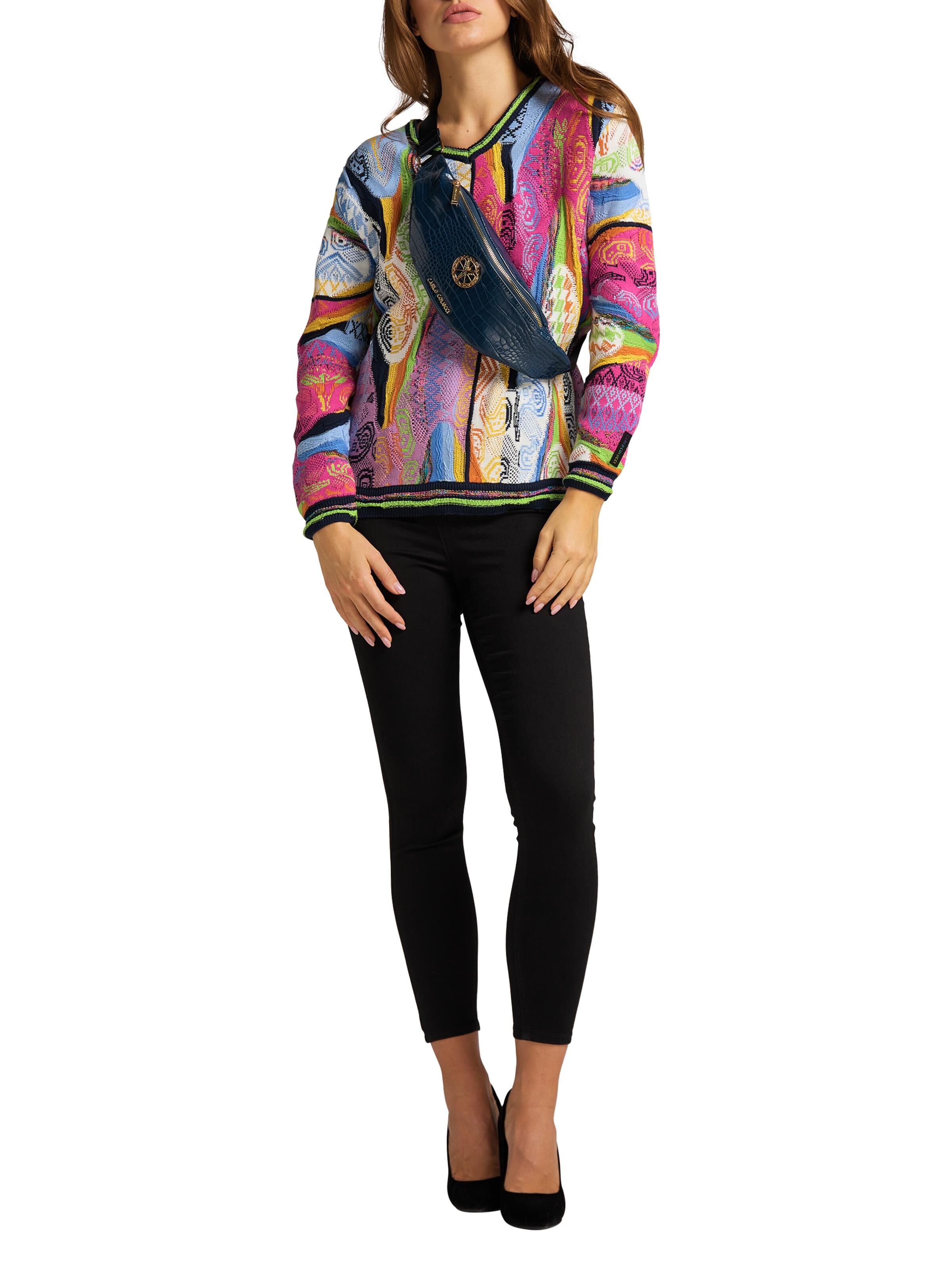  Bum bag in crocodile look