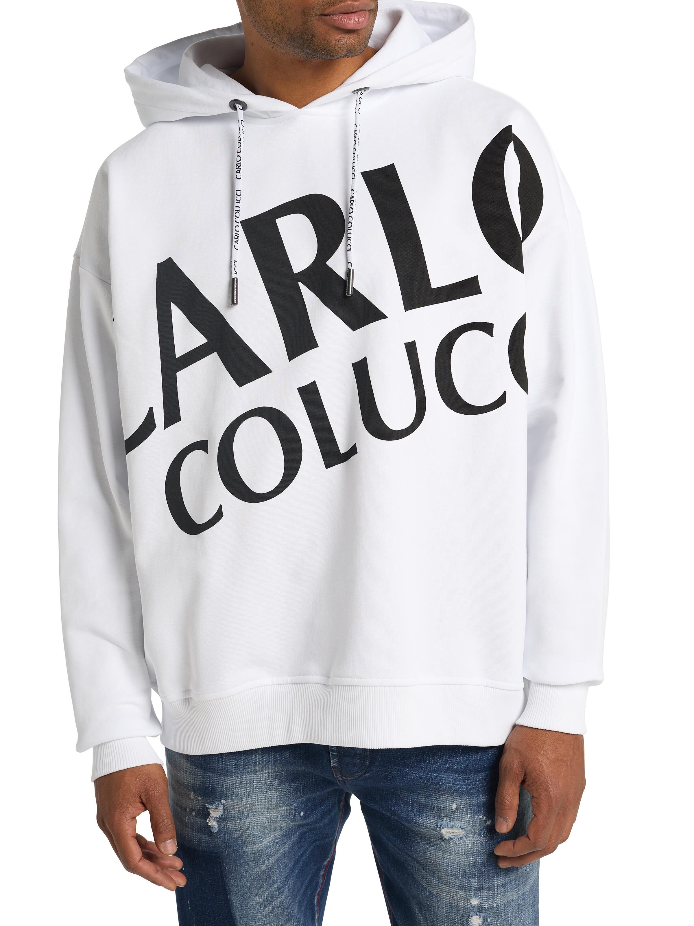  Over size hoodie with lettering