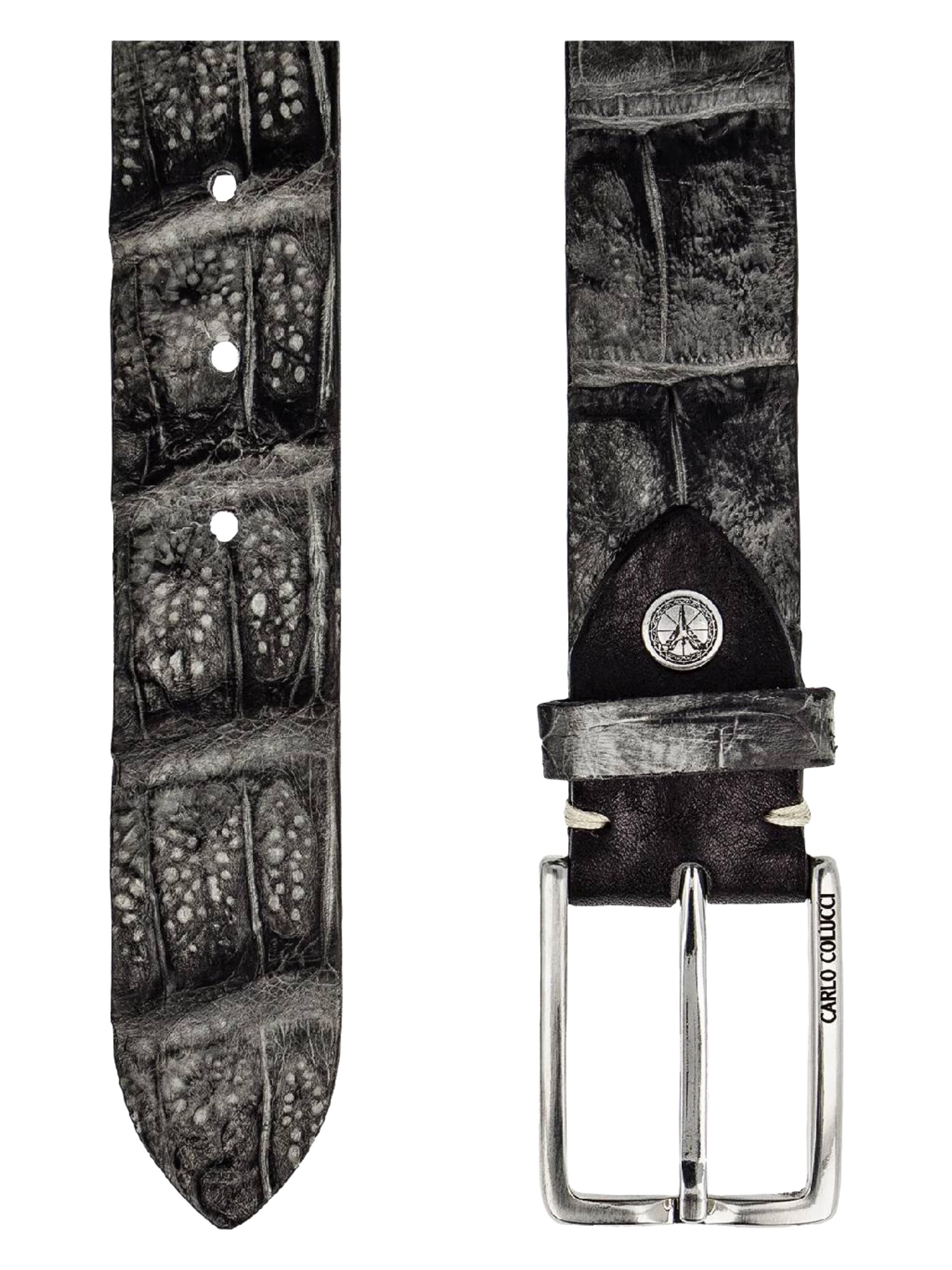  Hochwertiger Gürtel aus echtem Kaimanleder