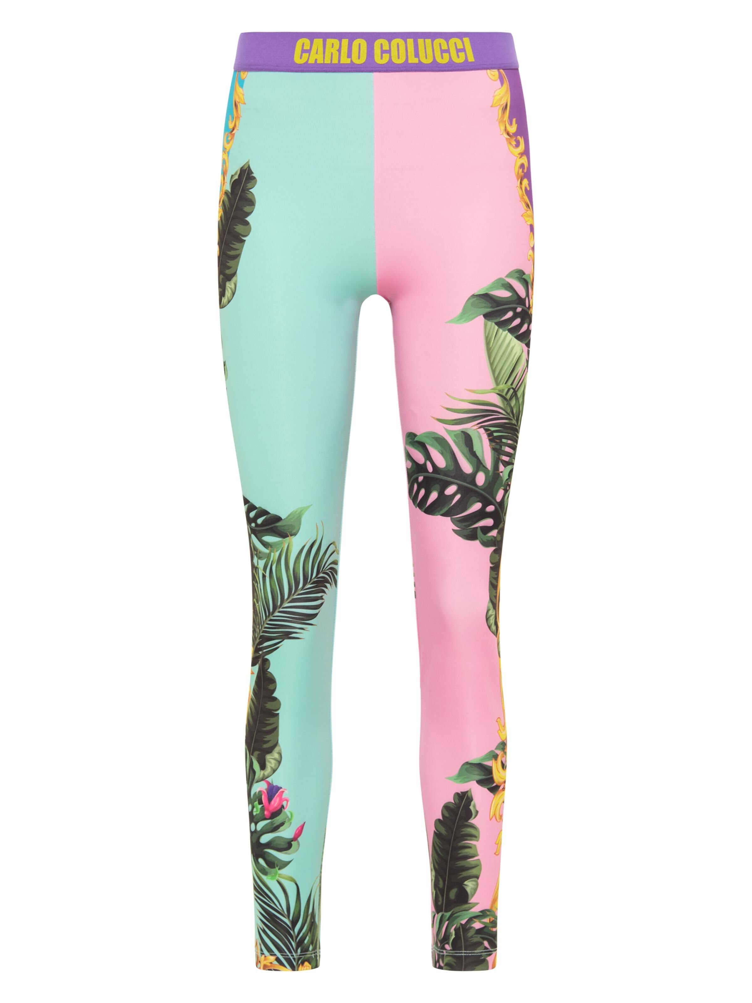 Bunt bedruckte Leggings