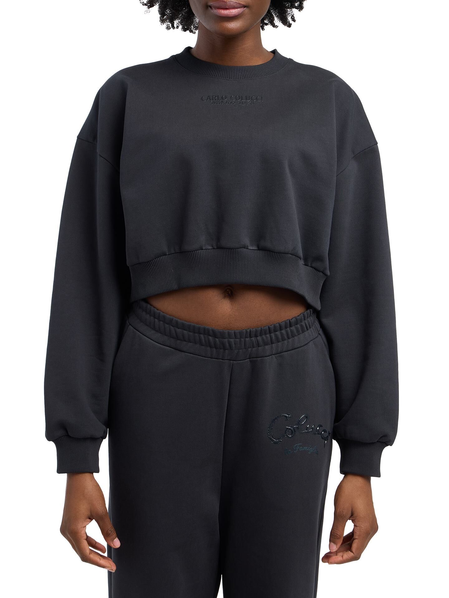 Oversize Crop Sweatshirt - La Famiglia
