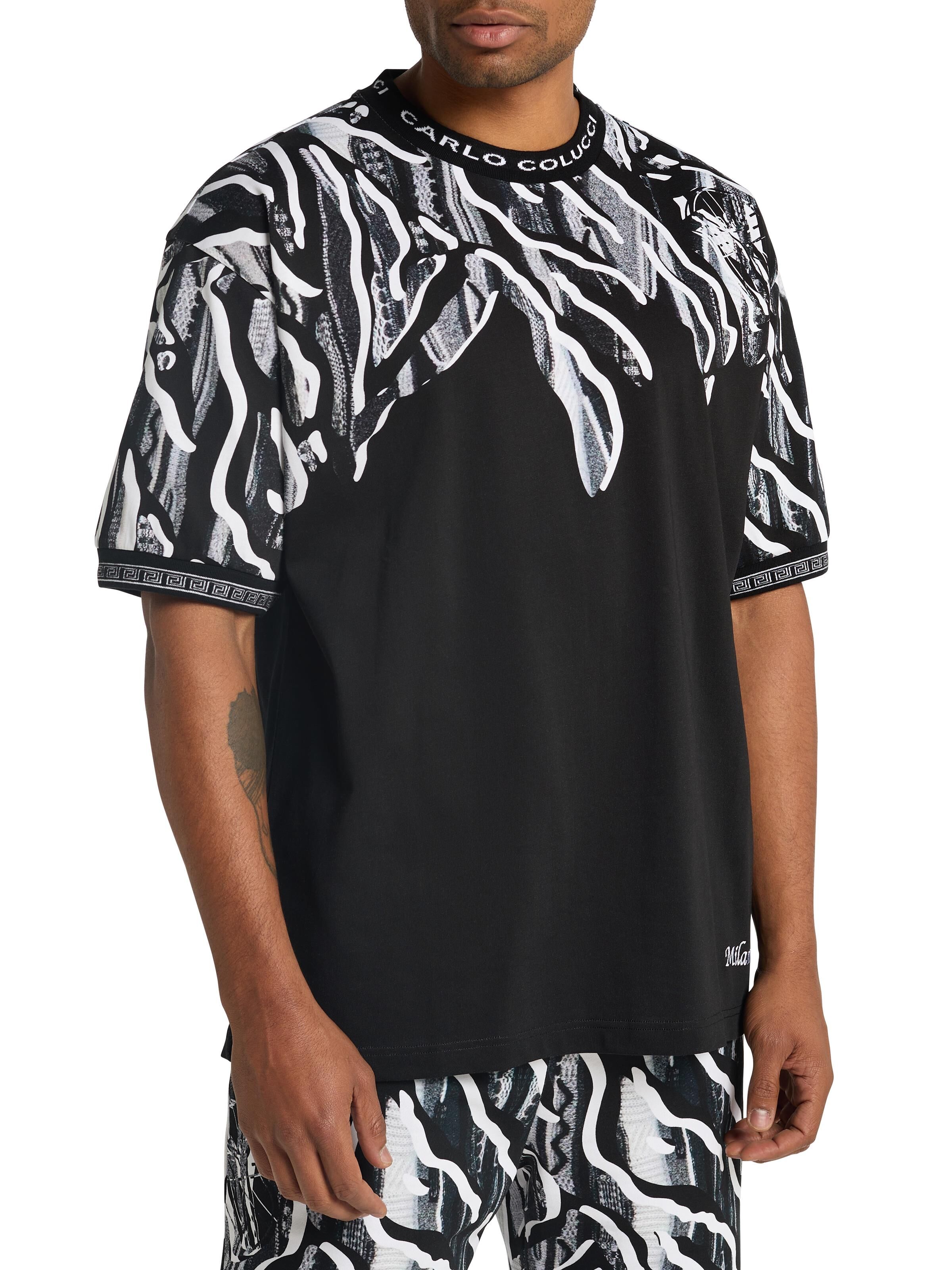 Oversize T-shirt with animal print | CC-C3345-202-M