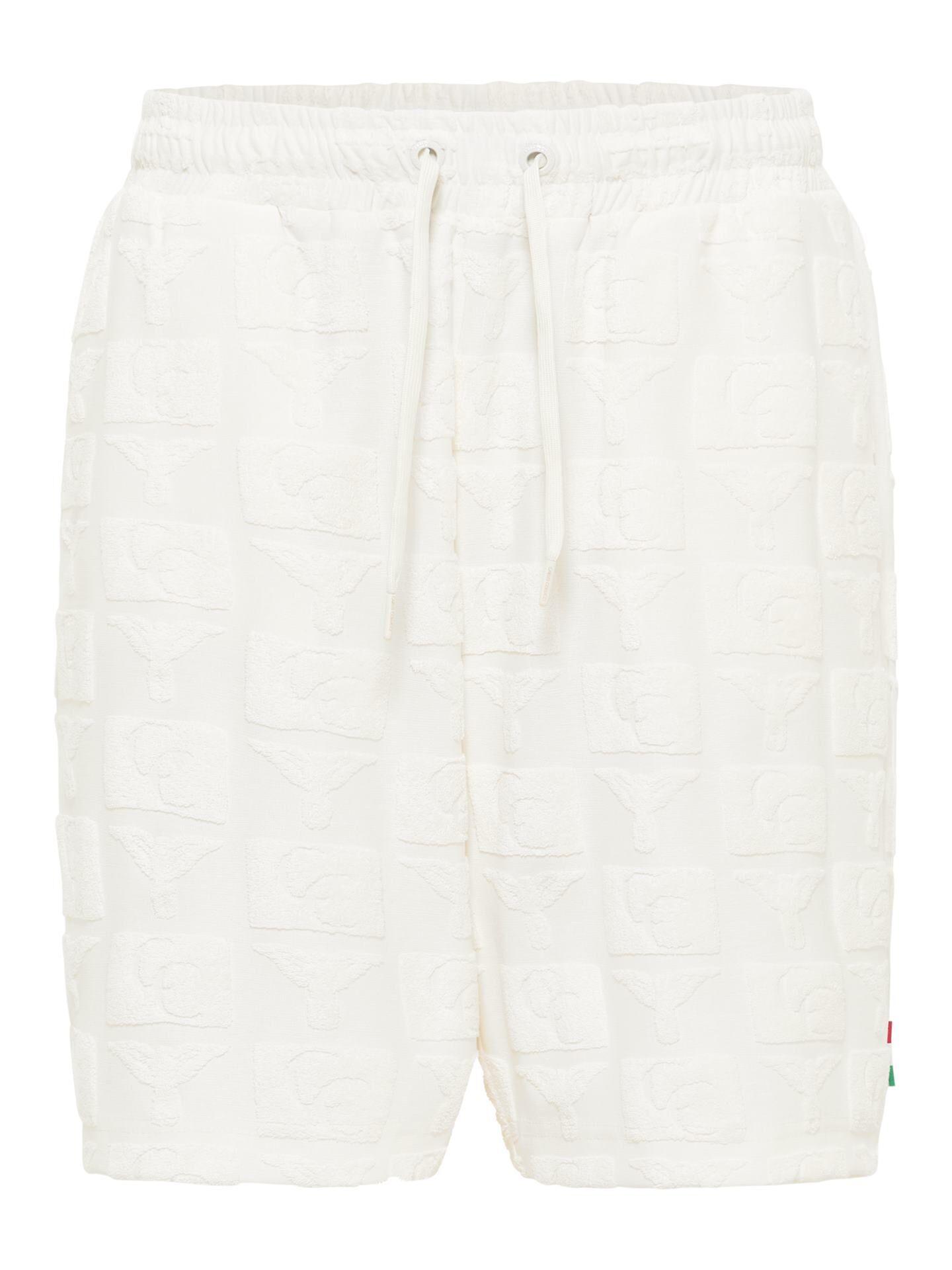 Oversize Short mit Frotteeinsätzen