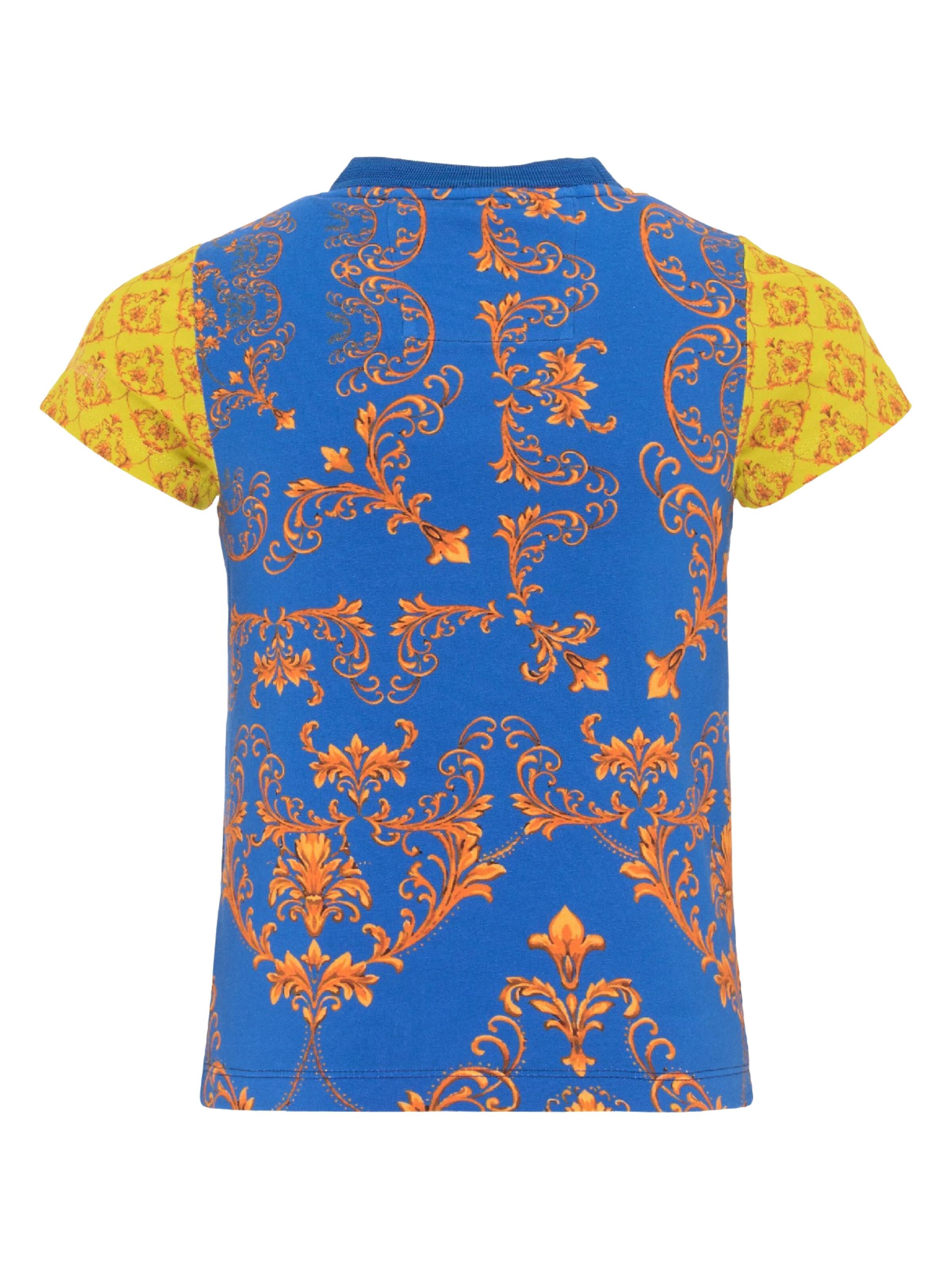  Mädchen T-Shirt mit Barock-Muster