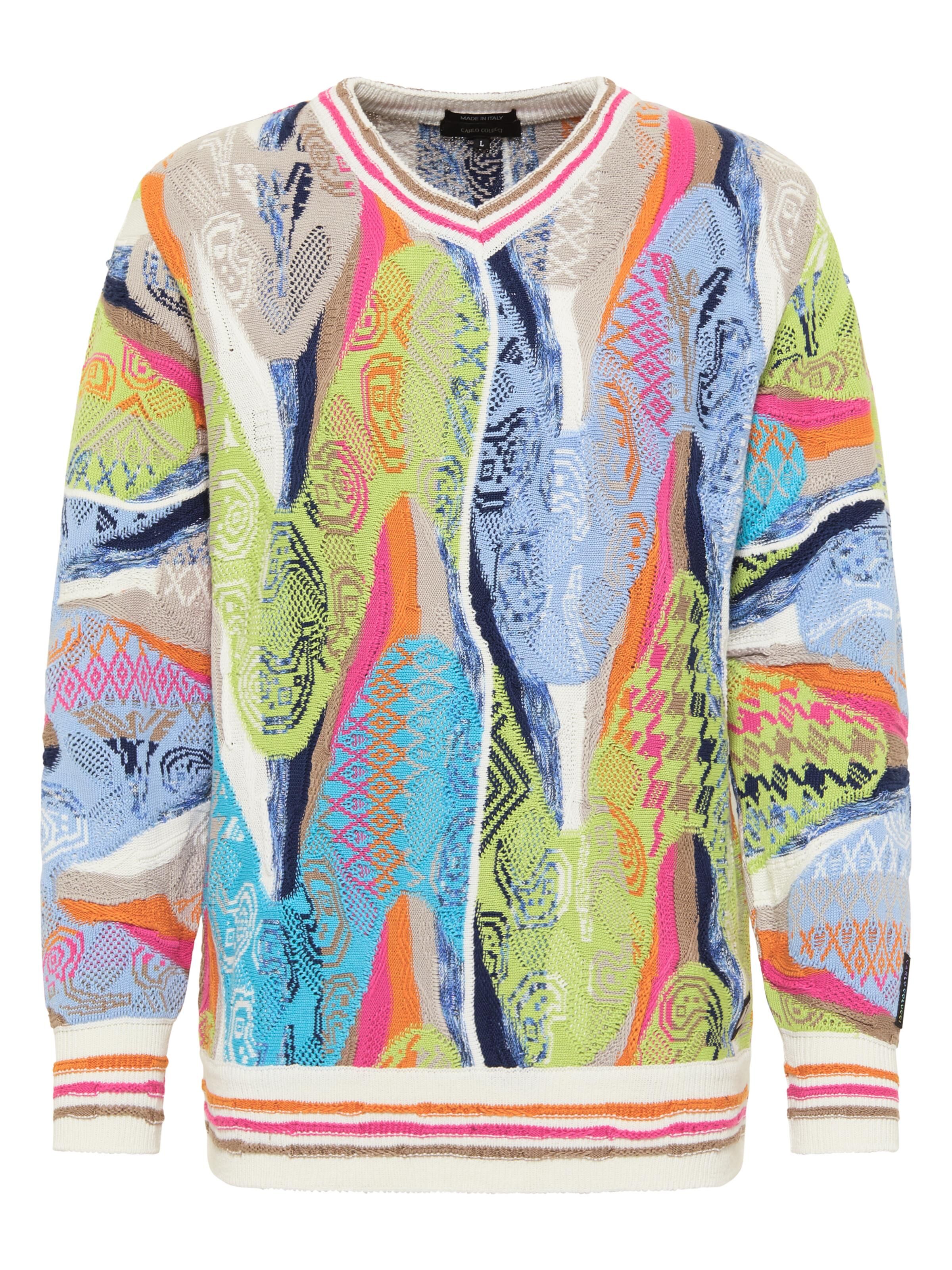  Knit sweater with V-neck