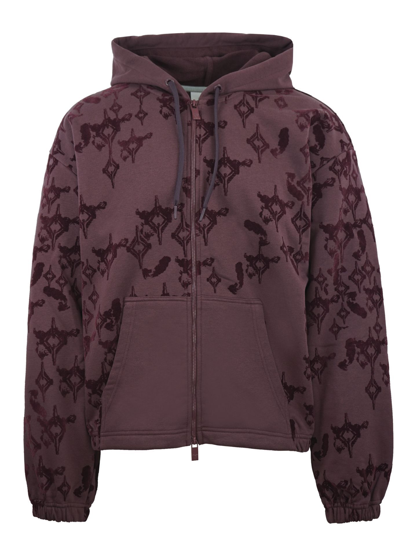  Zip hoodie with flock print - Soft Impact
