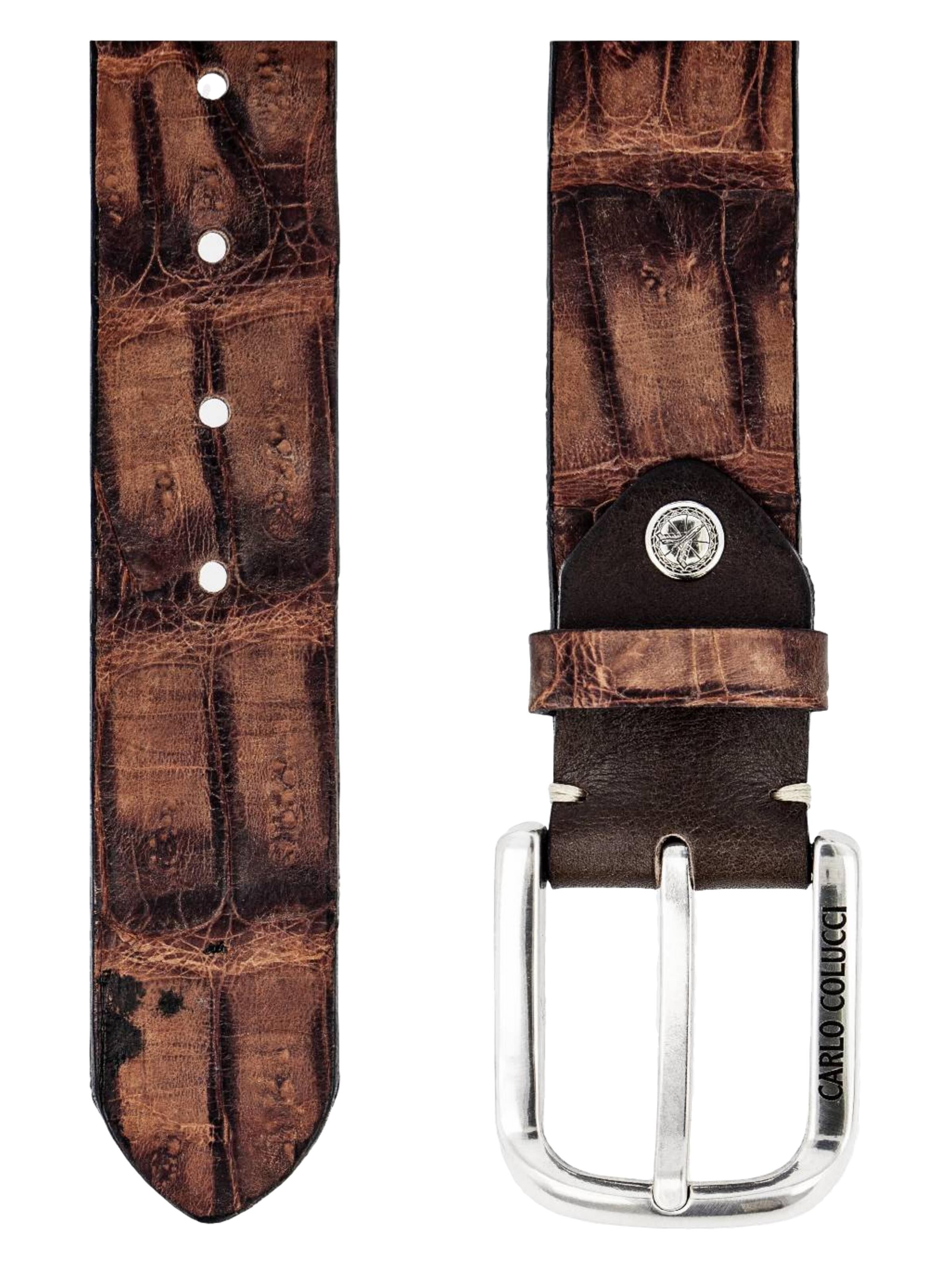  Edler Gürtel aus echtem Kaimanleder